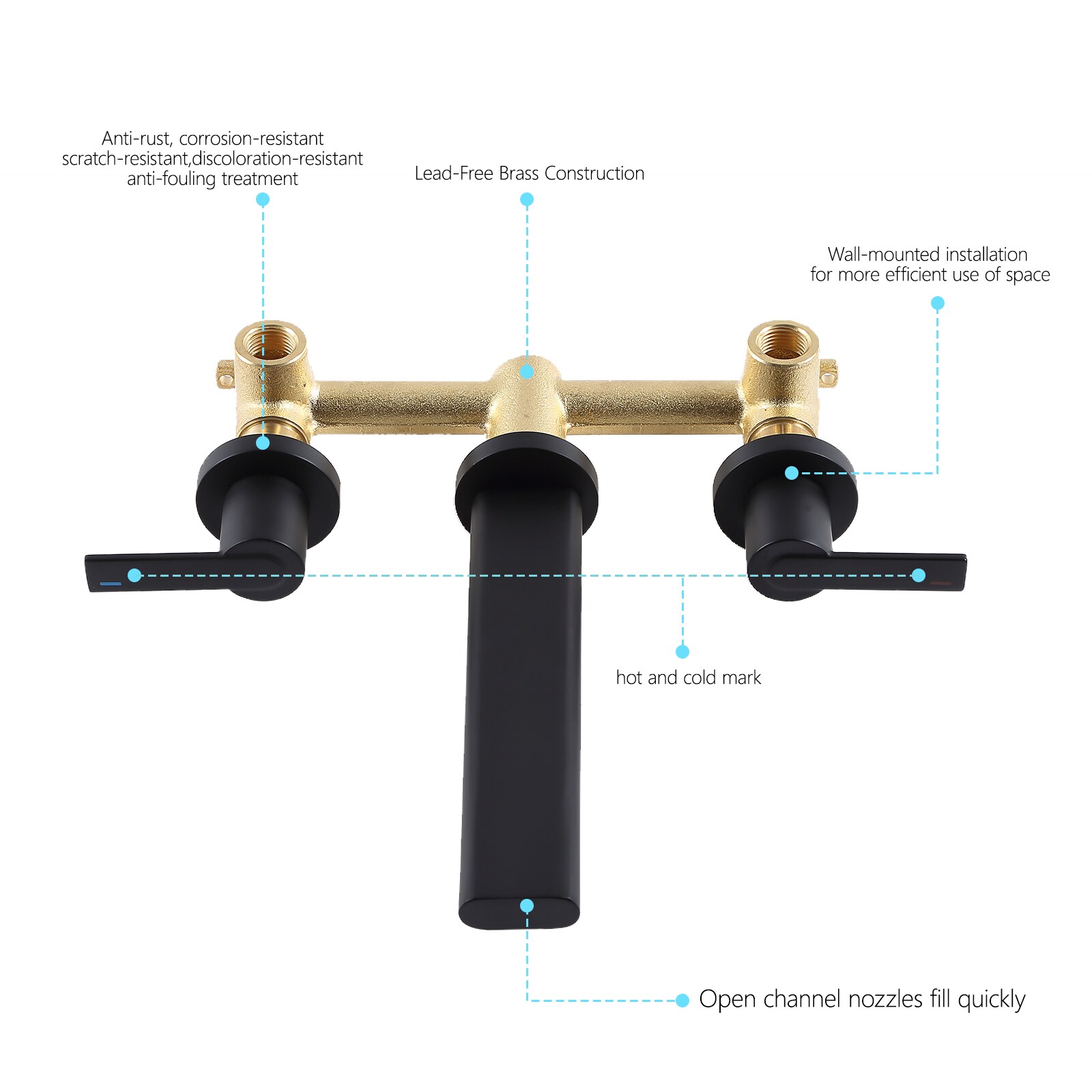 Flynama FL1069BLED1D Lavatory-Faucets - View #8
