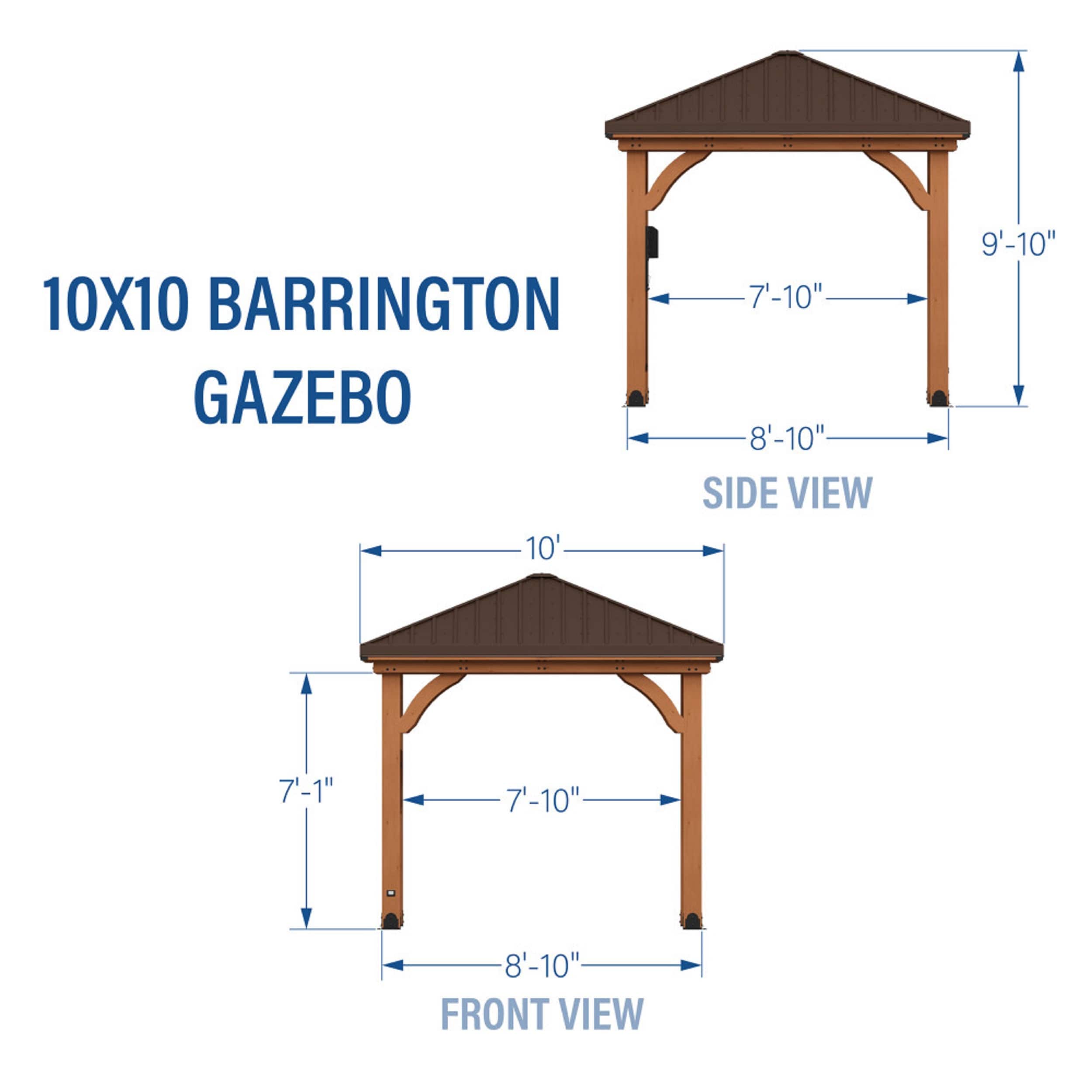 Backyard Discovery 2406131COM Wood-Resin-Gazebos - View #3