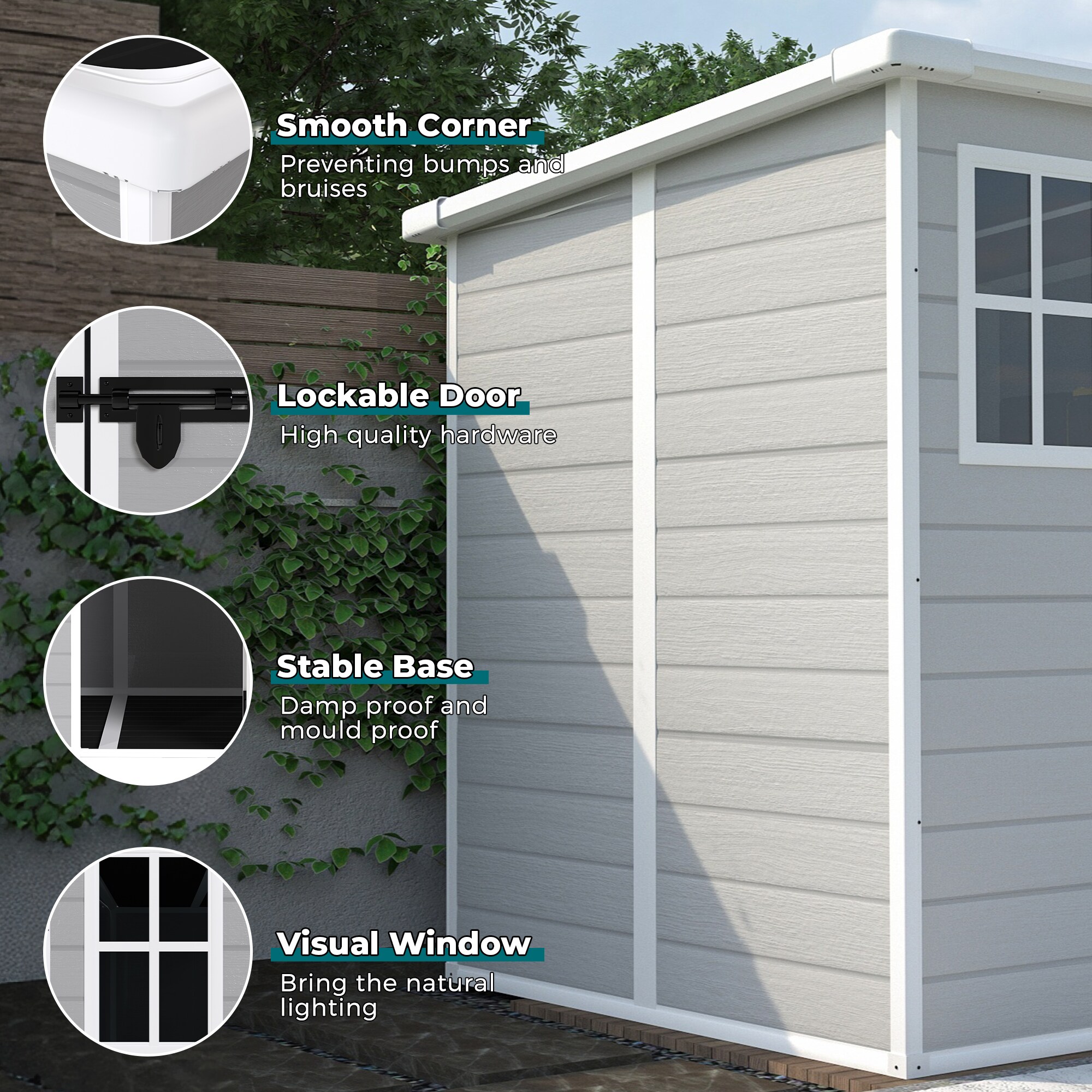 Mondawe MD-MK00003 Vinyl-Resin-Storage-Buildings - View #4