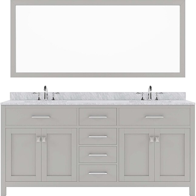 Caroline 72 in. W Bath Vanity Cabinet Only in Cashmere Gray Caroline 72 in. W Bath Vanity Cabinet Only in Cashmere Gray