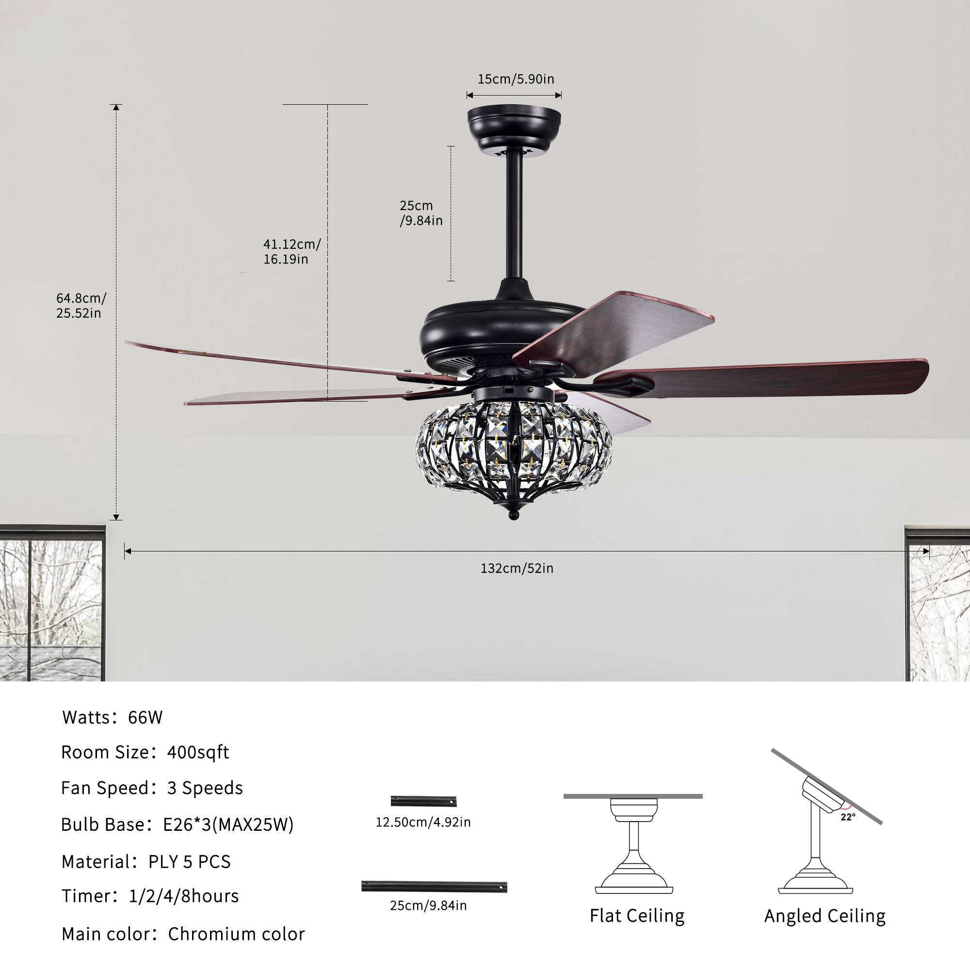 Oaks Decor BDHEMP192263 Ceiling-Fans - View #11