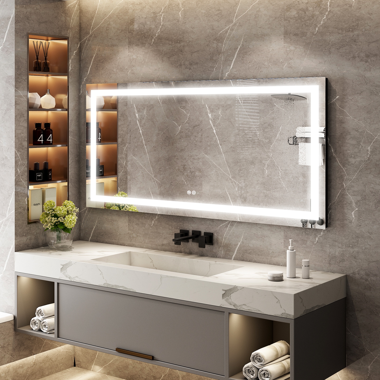 Forclover MRE-AL6028 Framed-Bath-Mirrors - View #14