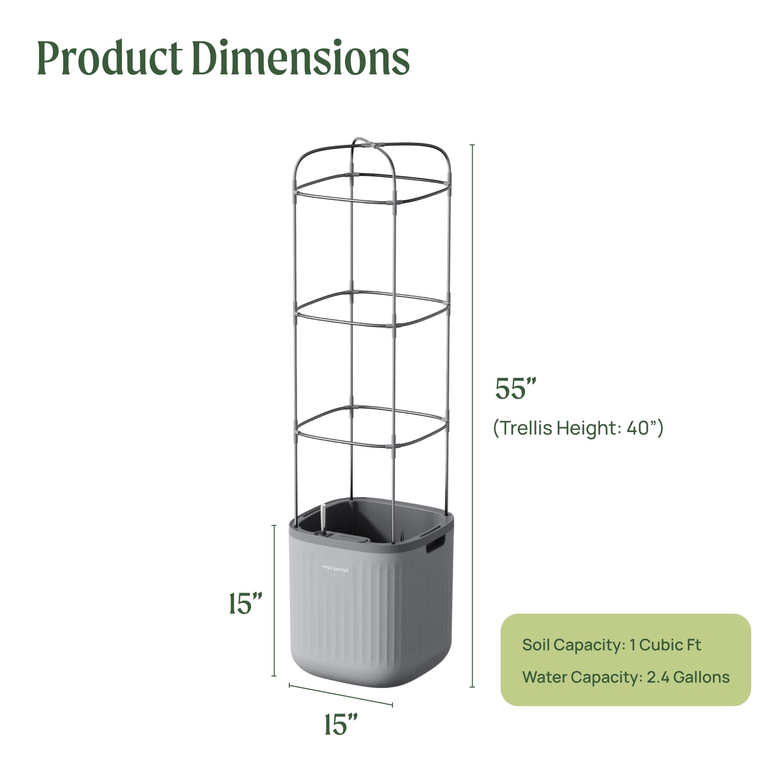 Vego Garden VPTPGY Planter-Window-Box - View #3