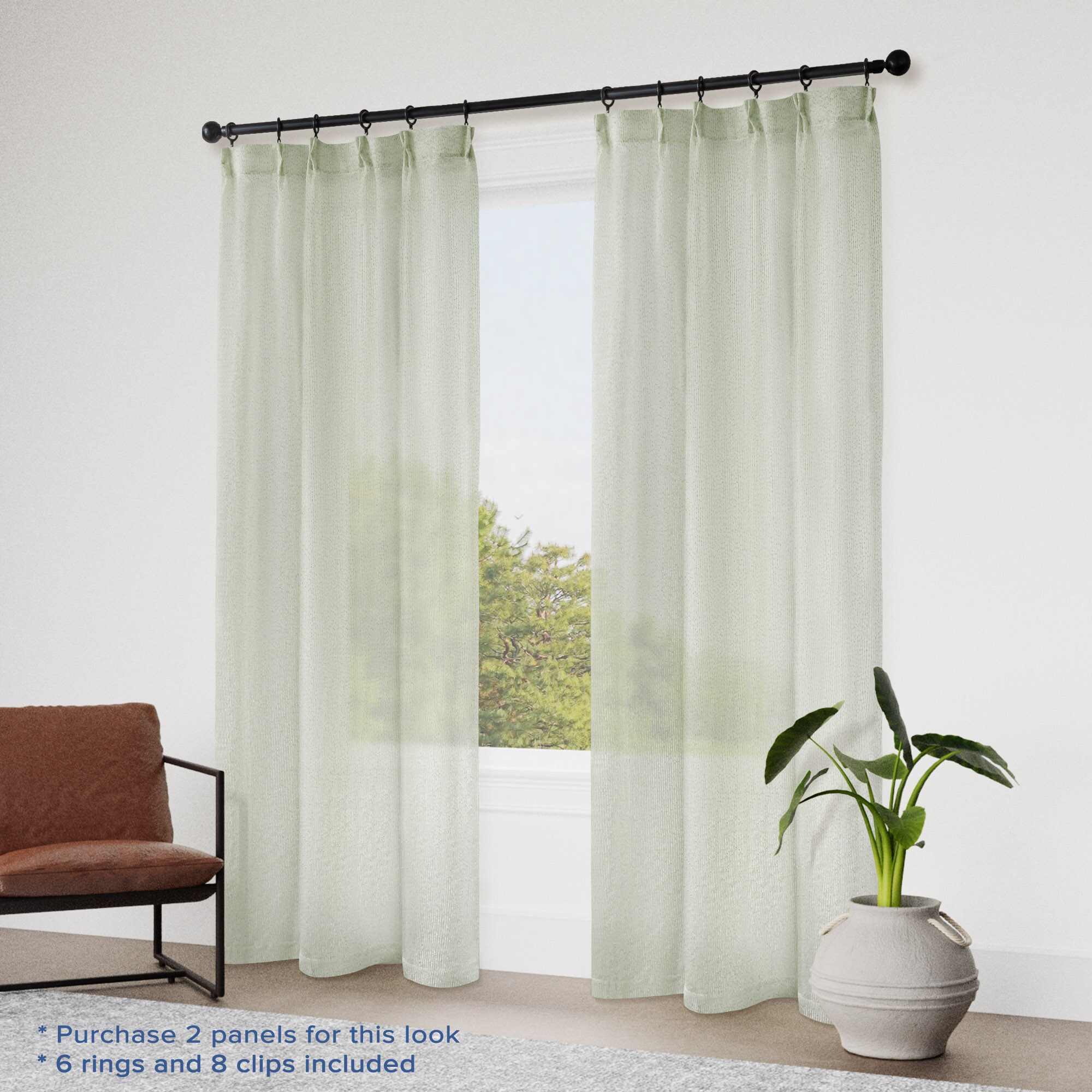 Awesome Home AH-W19PL-OV3884 curtains - View #2