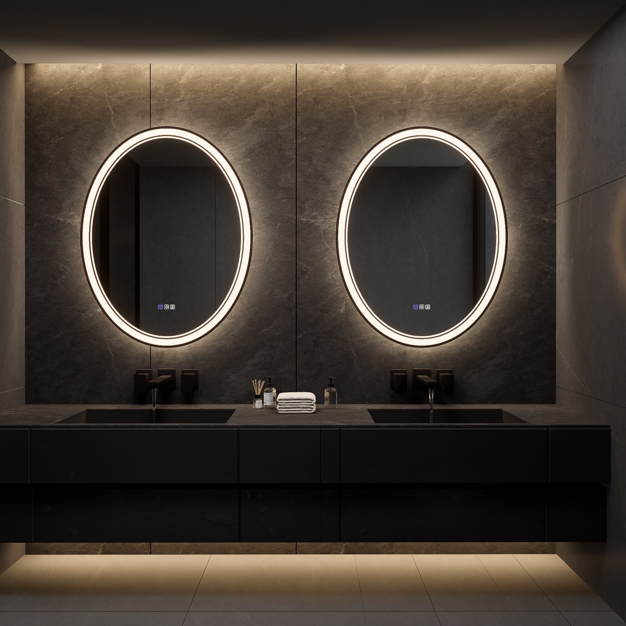 ExBrite EXBM2836V11MBO Framed-Bath-Mirrors - View #11