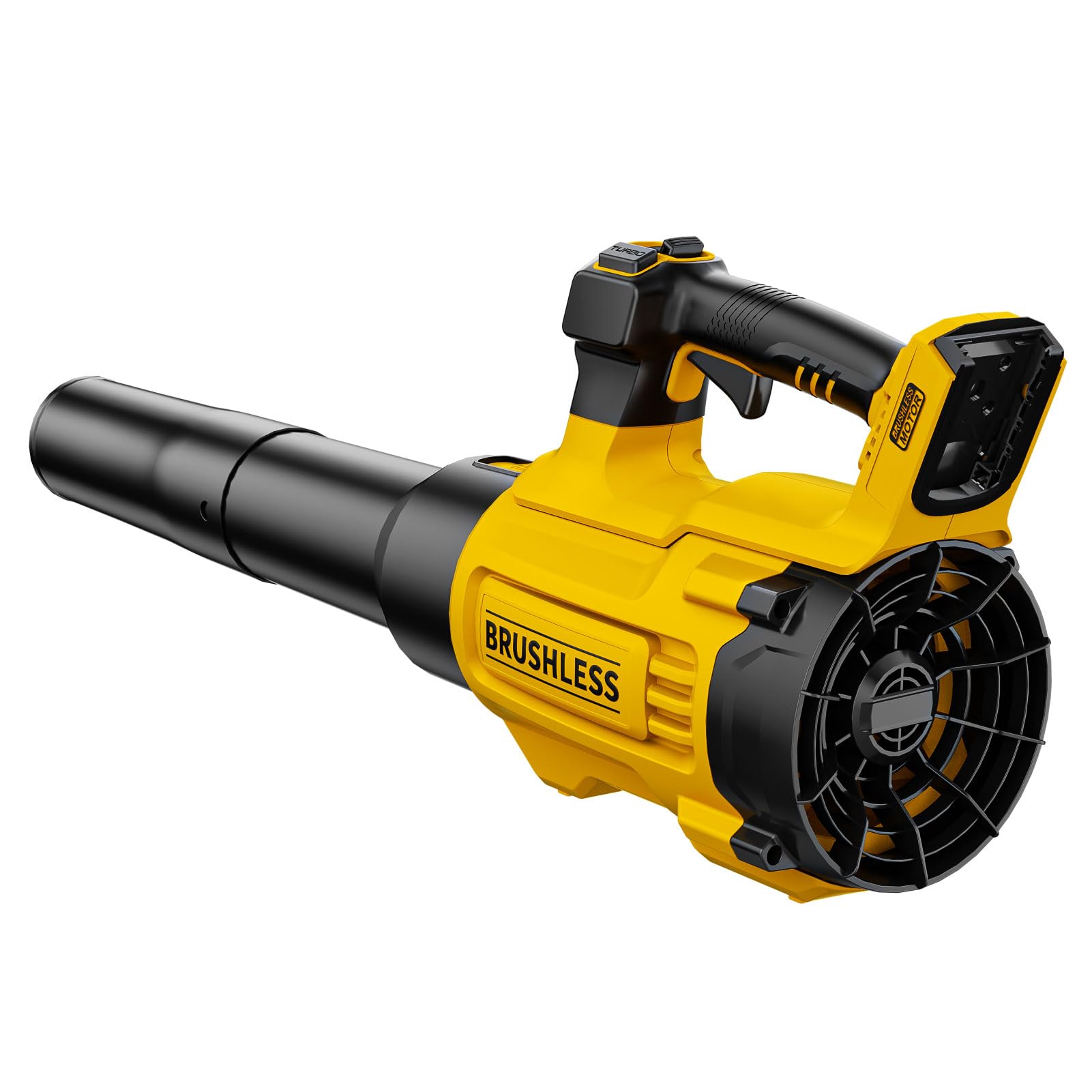 Ahfiwaso  20V Cordless Leaf Blower Compatible with DeWALT 20V MAX power cells Max 600 CFM 125 MPH with Turbo Boost Brushless Motor 2 0 Variable