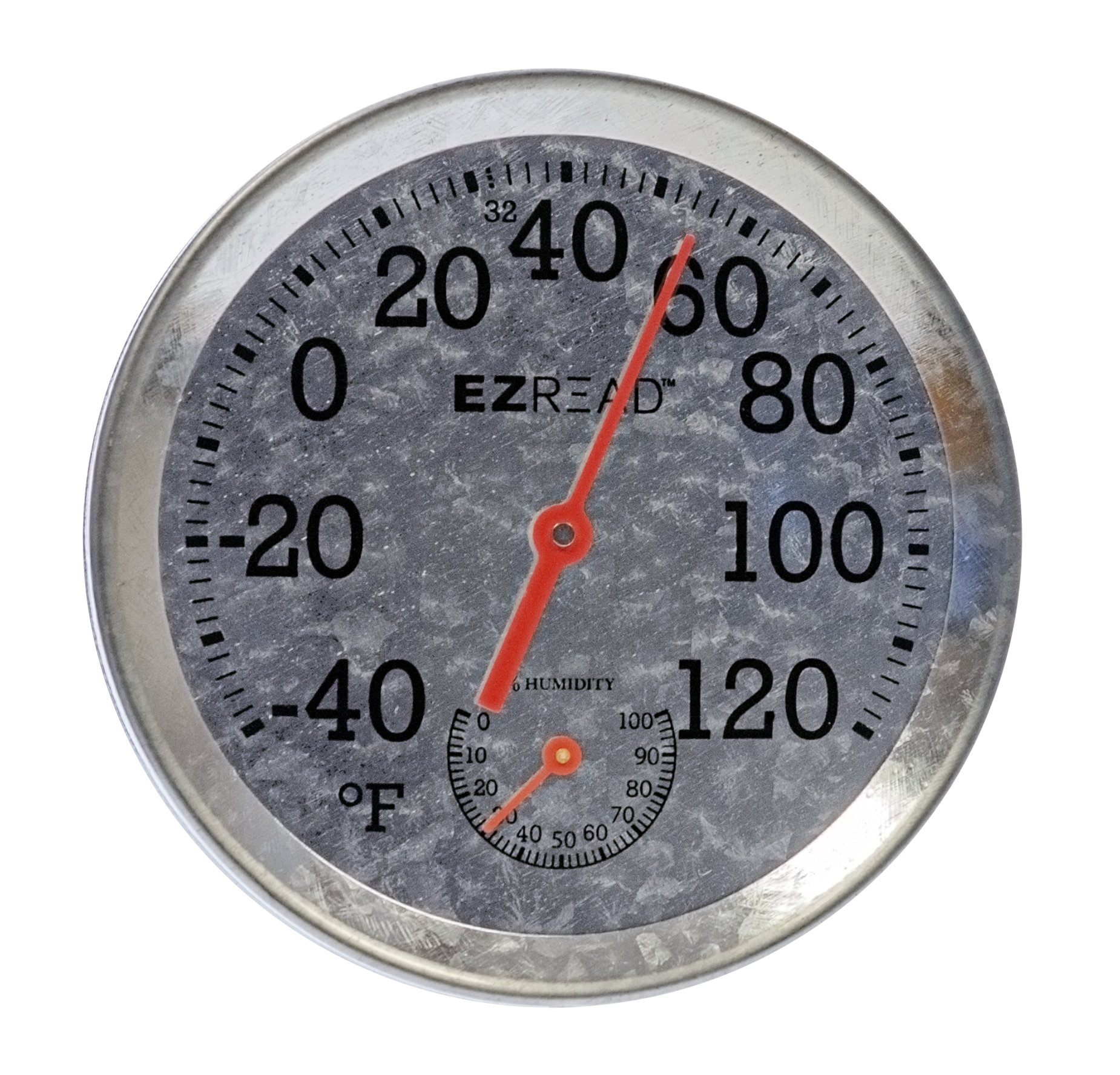 EZRead Analog Indoor or outdoor Stainless steel Classic Thermometer #840-0295