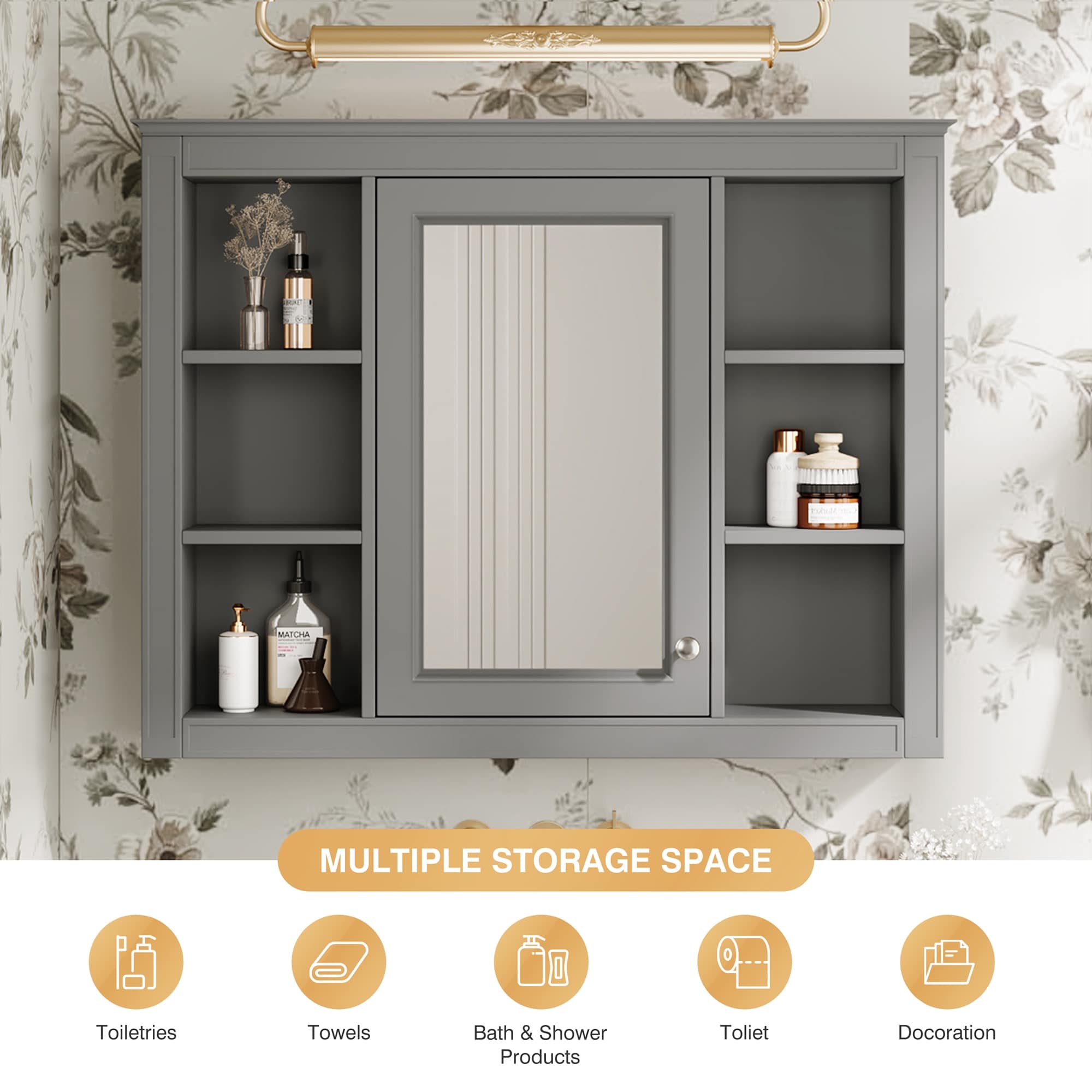 Forclover CM-WF322917AAE Bathroom-Medicine-Cabinets - View #3
