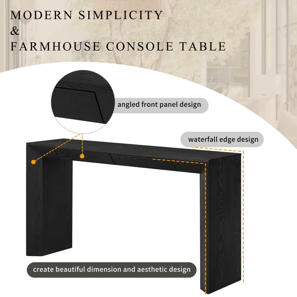 Coolbibila TOM-CONSOLE-BLACK Console-Sofa-Tables - View #5