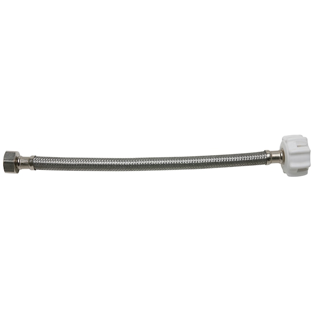 Fluidmaster 3/8-in compression x 7/8-in Ballcock Thread x 12-in Braided  Stainless Steel Flexible Toilet Supply Line in the Toilet & Faucet Supply  Lines department at