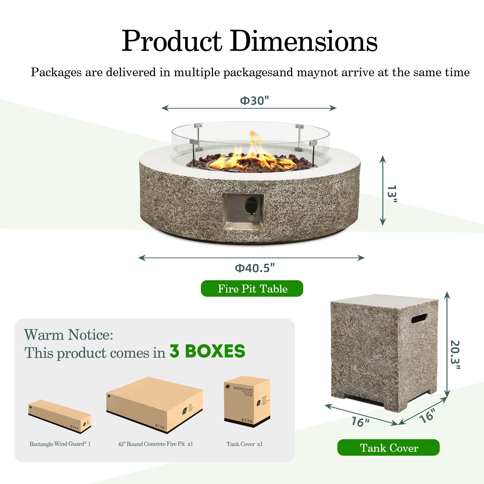 Patio Watcher LS-42MBE-QQ-BW Outdoor-Gas-Firepits - View #3