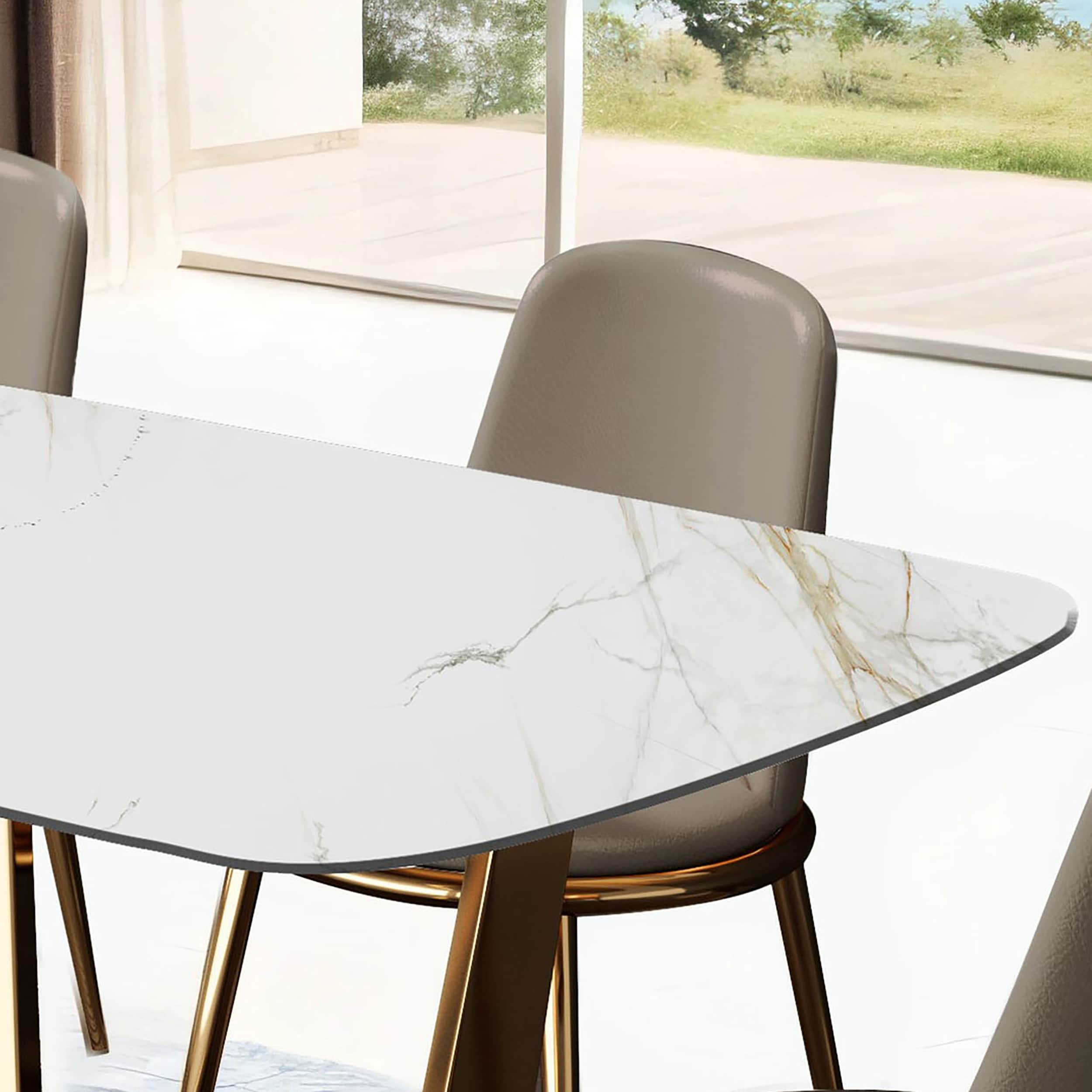 Furniture of America IDF-3701GDT-7PC Dining-Sets - View #5