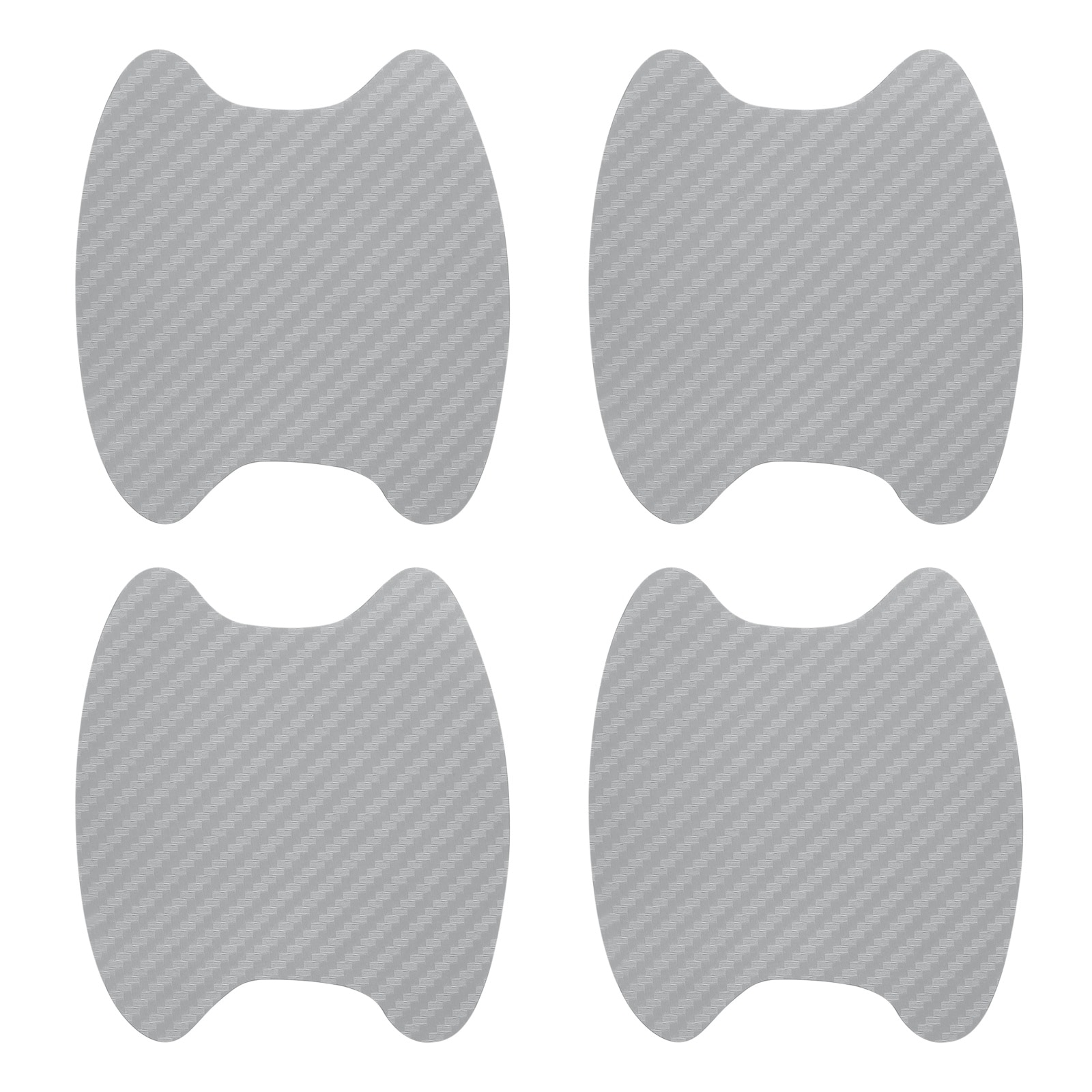 Harfington - 4pcs Car Door Handle Scratch Protectors Carbon Fiber Door Bowl 3D Sticker Automotive...
