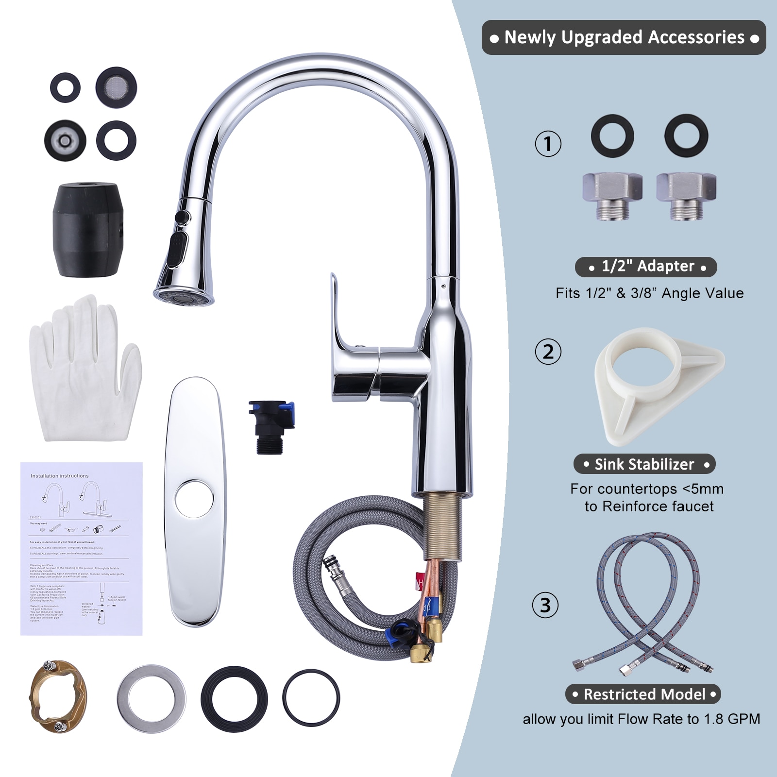 WOWOW 2310201C-LW Kitchen-Faucets - View #4