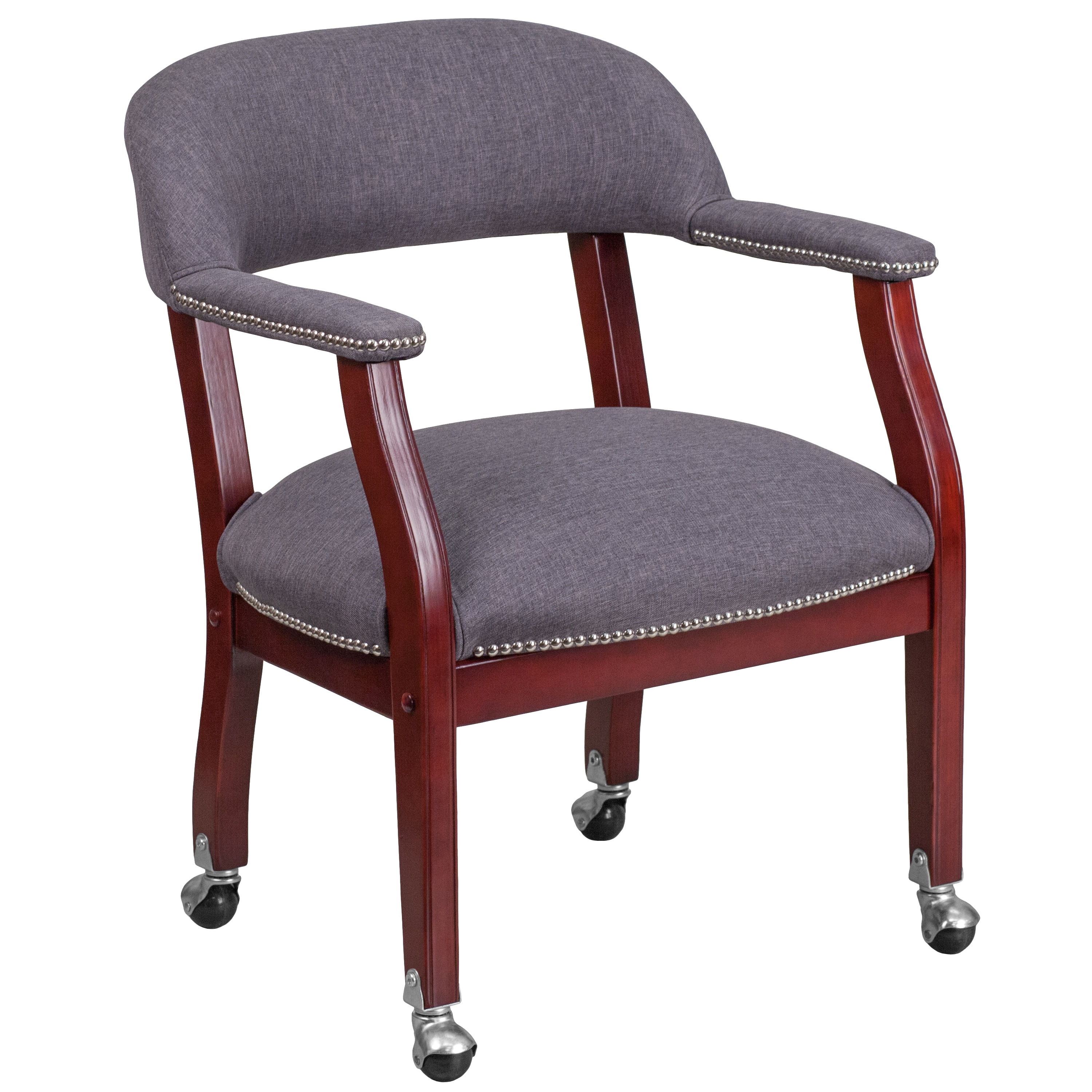 Flash Furniture 889142077930 Modern Gray Fabric Accent Chair
