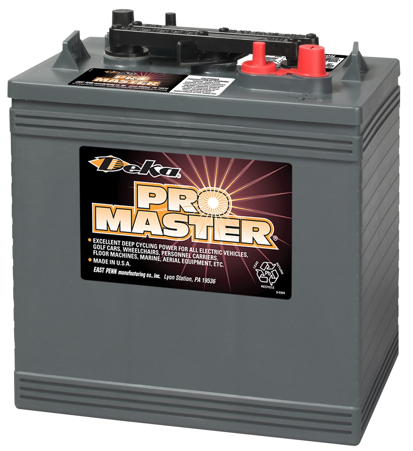 Deka 6-Volt 230 Amps Golf Cart Battery in the Power Equipment Batteries  department at