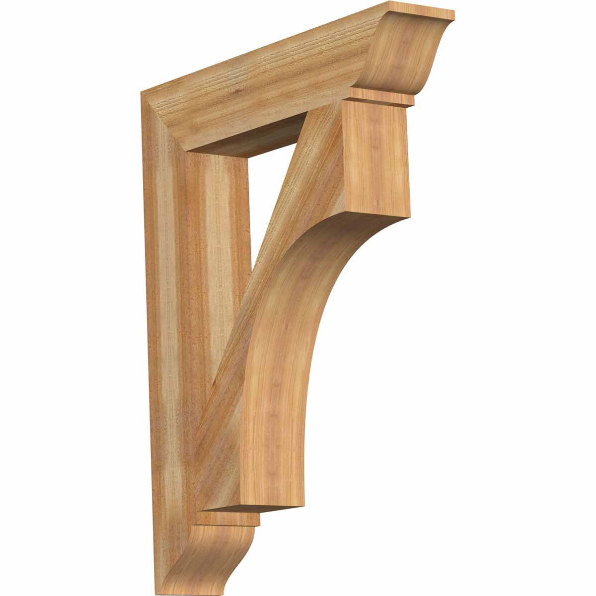 Ekena Millwork BKT06X32X40WTL01RWR Westlake traditional rough sawn 6-in x 32-in x 40-in Western red cedar Brown Wood Standard bracket