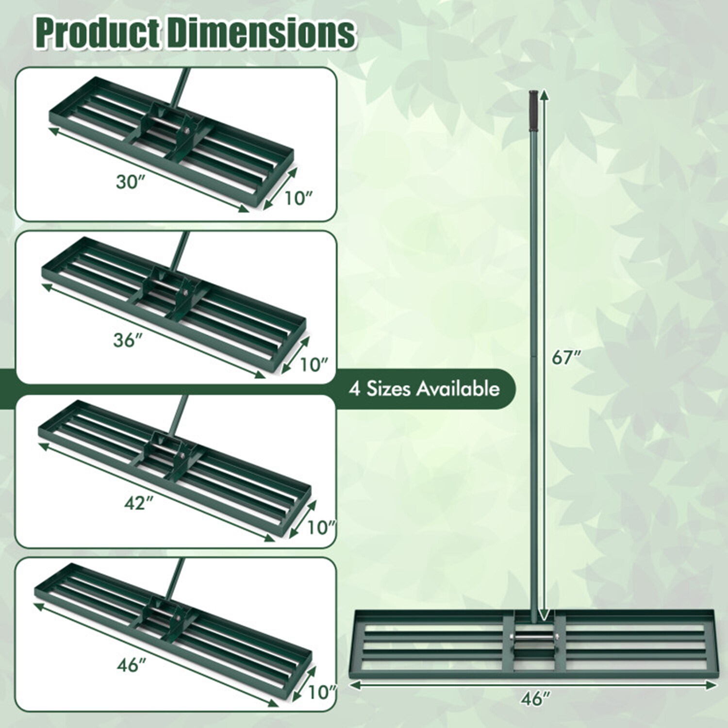 Mondawe MO-GT395GN3P Level-Head-Rakes - View #4