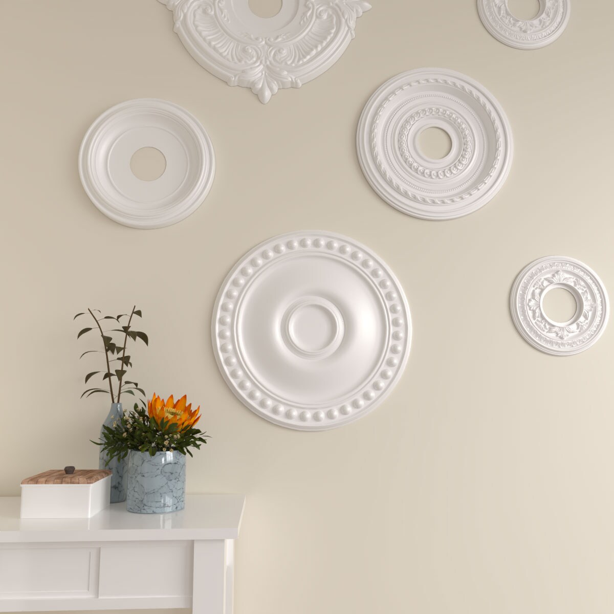 Ekena Millwork CM19FOIGS Ceiling-Medallions - View #6