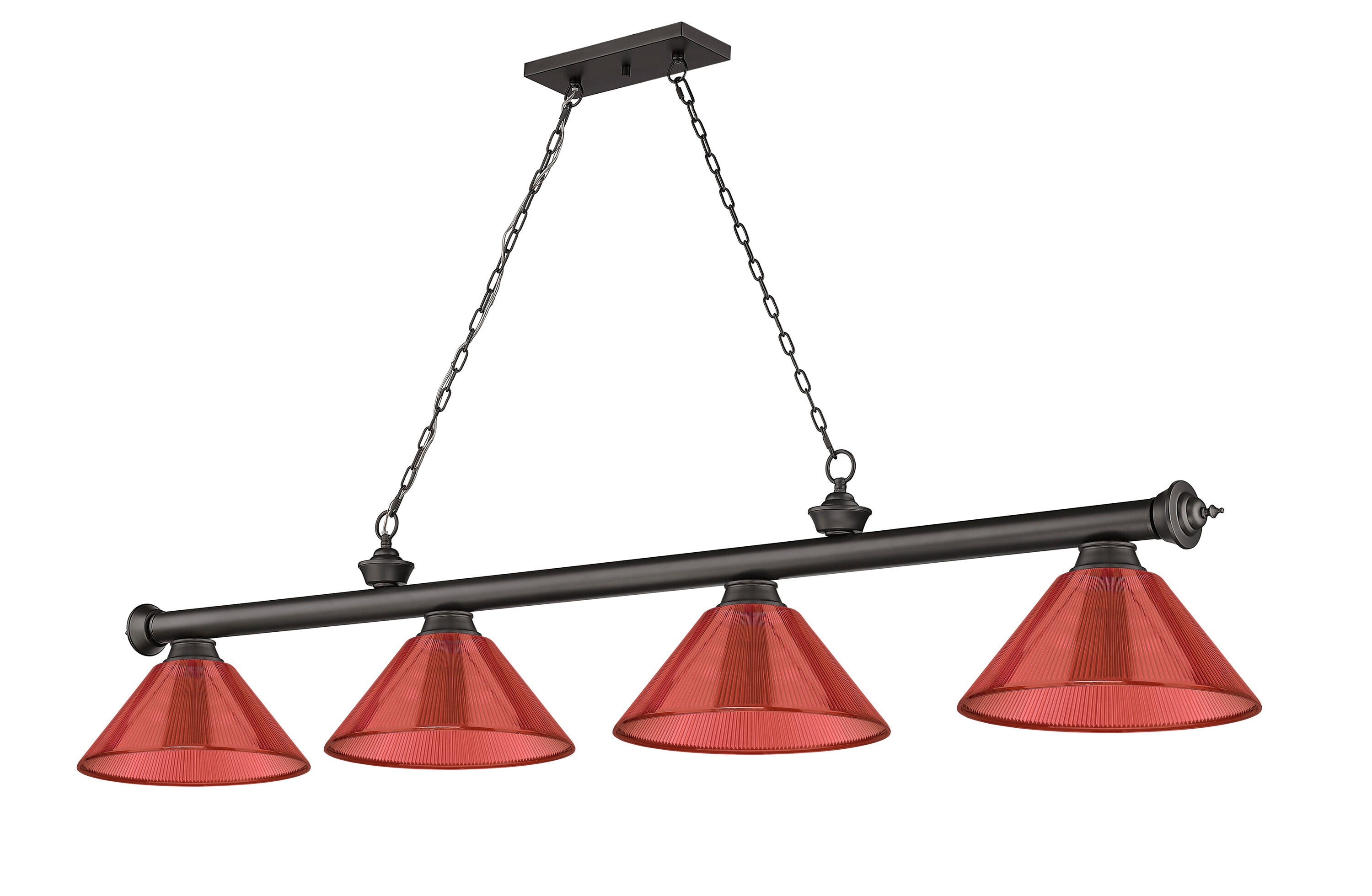 Z-Lite 2306-4BRZ-PRD Pool-Table-Lighting - View #5