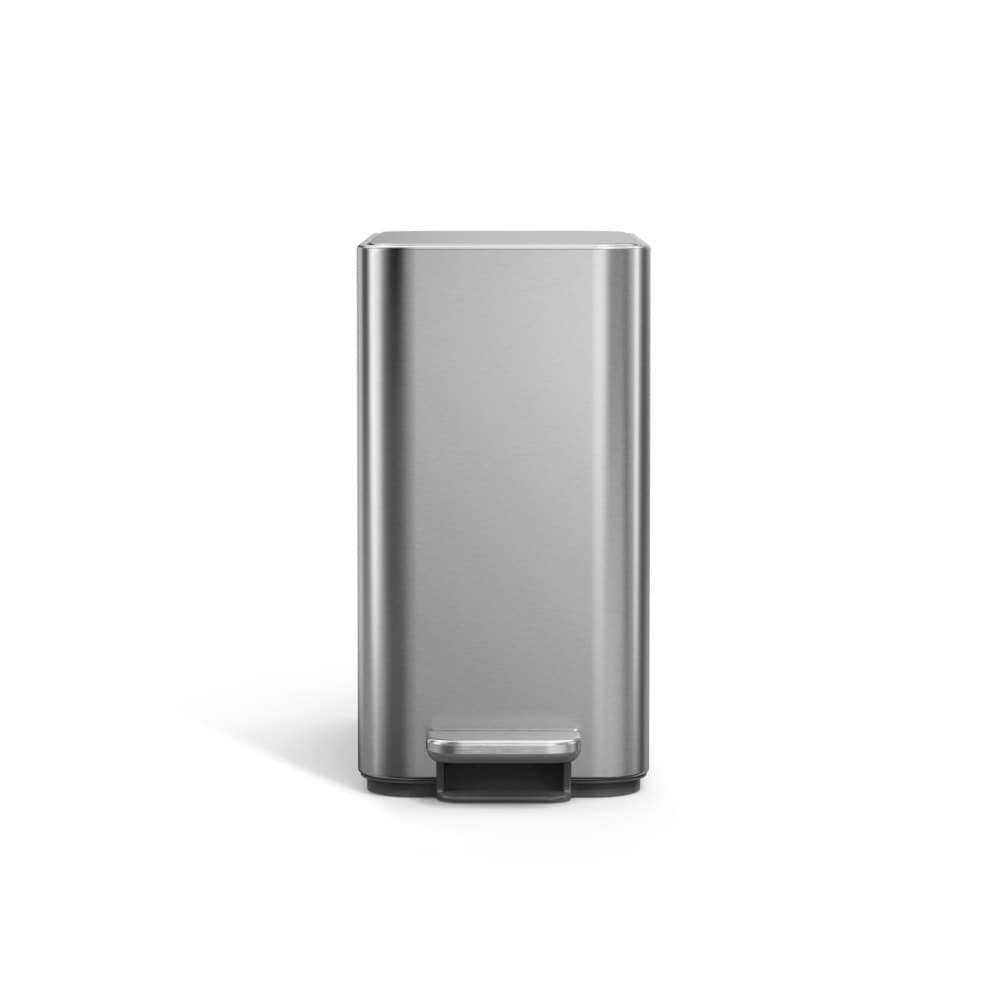 simplehuman 9L slim step can brushed stainless steel