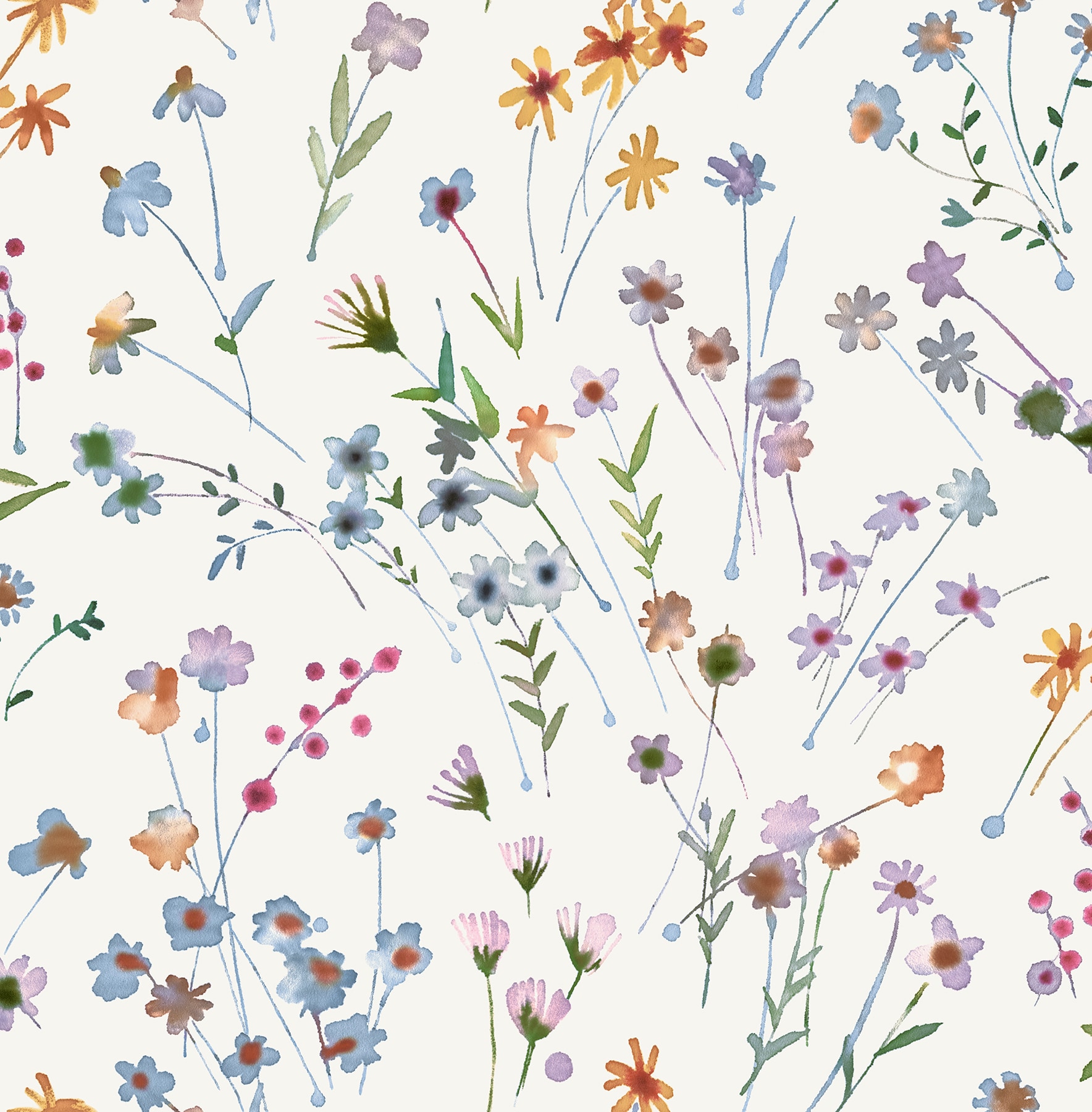 Advantage 2980-26175 Splash 56.4-sq ft Peach Non-woven Floral Unpasted Wallpaper
