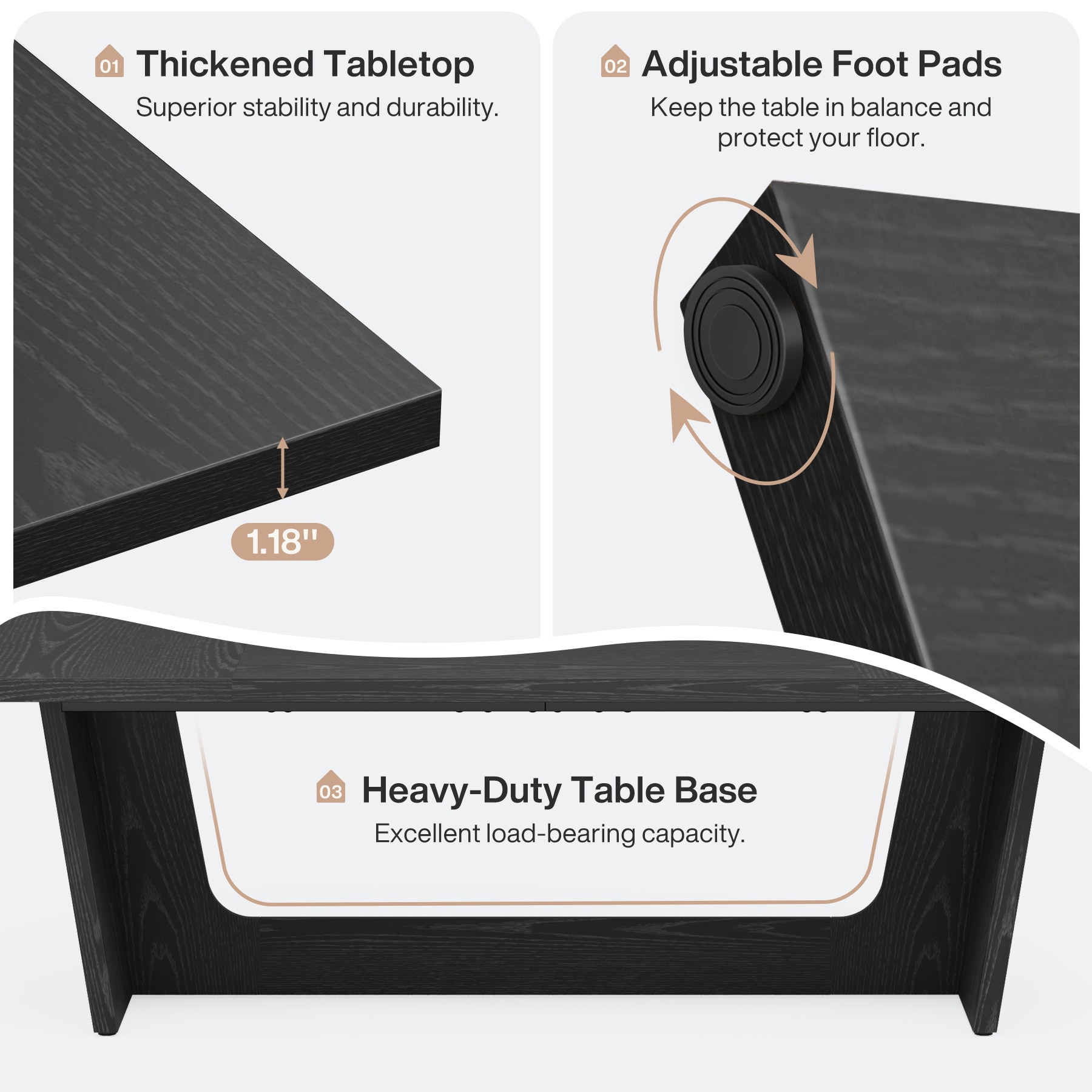 Fnova LWTJ-JW1045 Dining-Tables - View #5