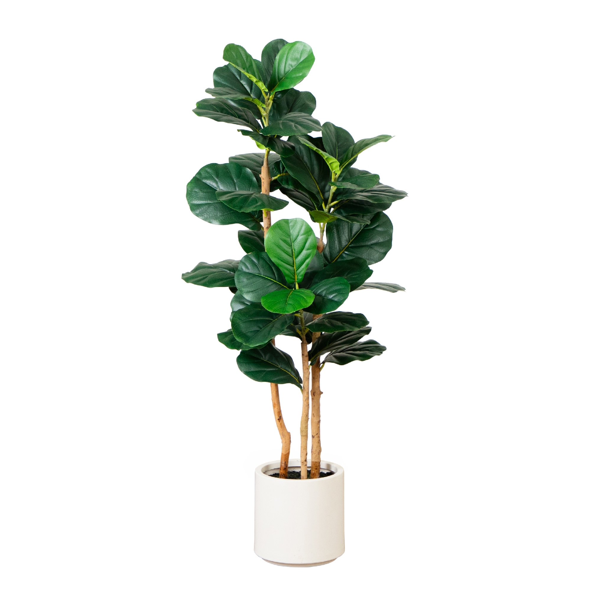 Nearly Natural T4774 48-in Green Indoor Floor Fiddle Leaf Artificial tree
