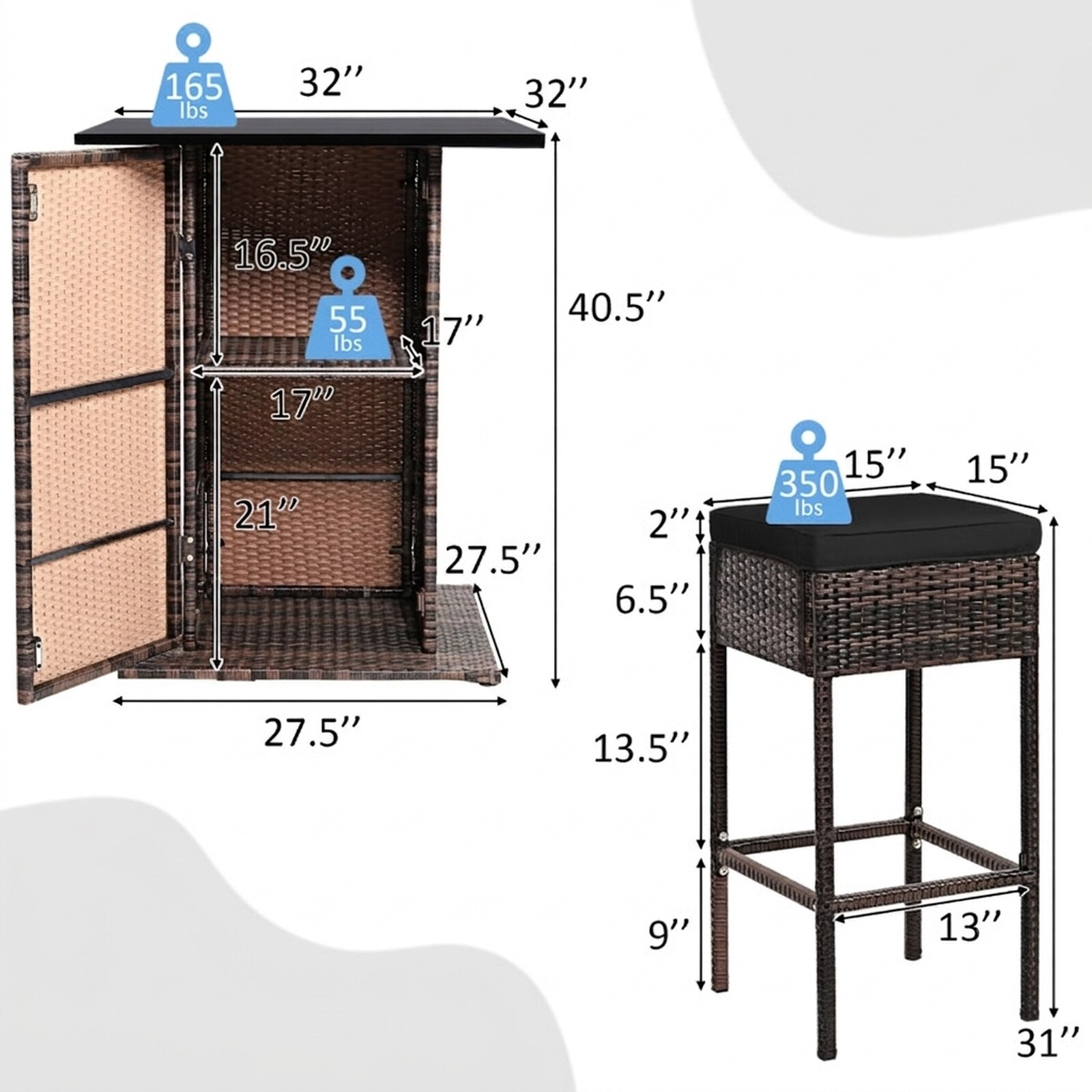 SUGIFT LW108SUGHY1394 Patio-Dining-Sets - View #3