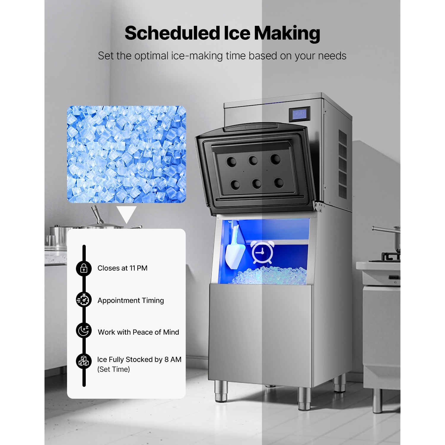 VEVOR QZDQPJ550W10IEF8OV1 Icemaker-Access - View #7