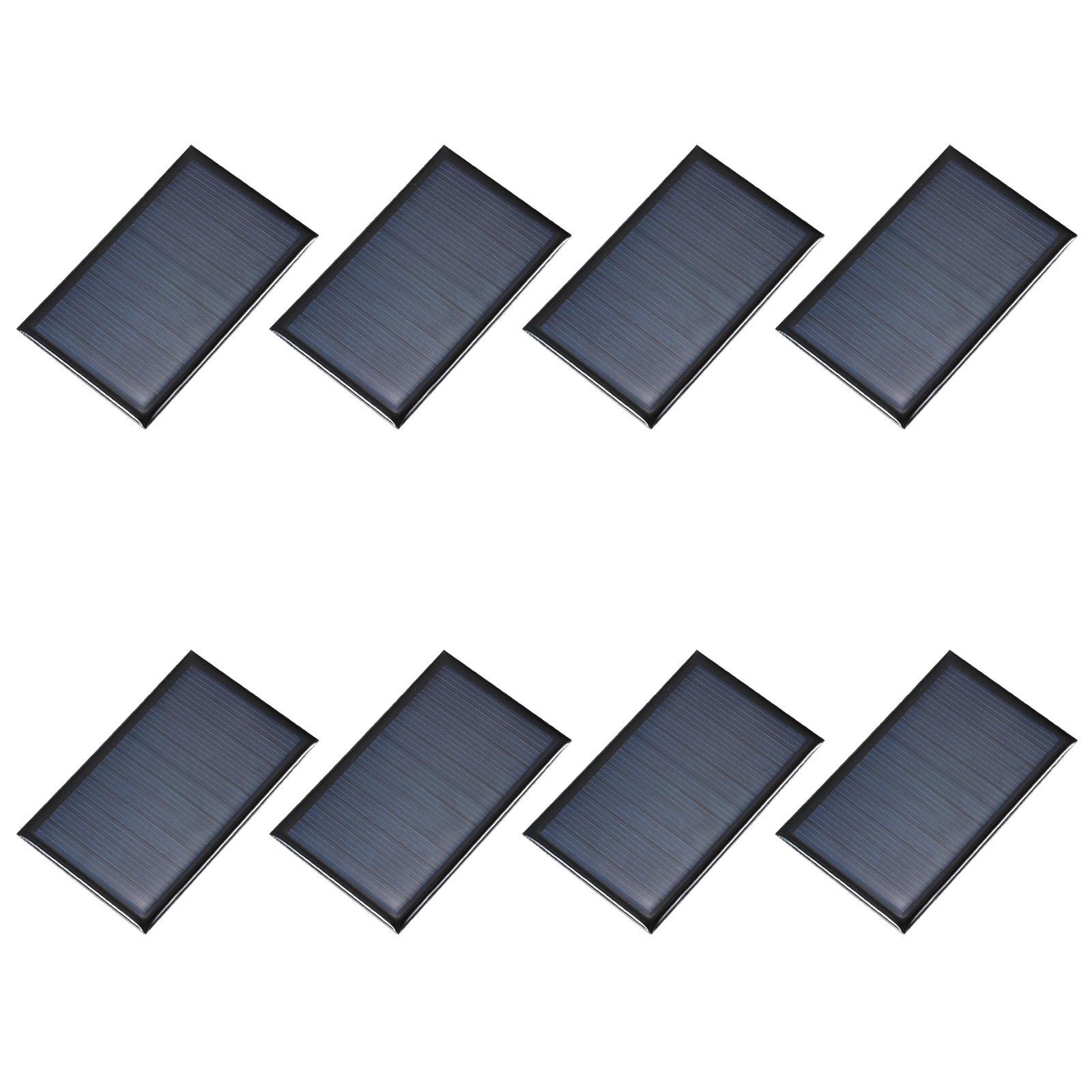 Unique Bargains 8pcs 6V 0.36W 0.06A Mini Solar Panels Small Solar Photovoltaic Power Cells Charge DIY Electric Toy Materials Kits #S25093000UX8432