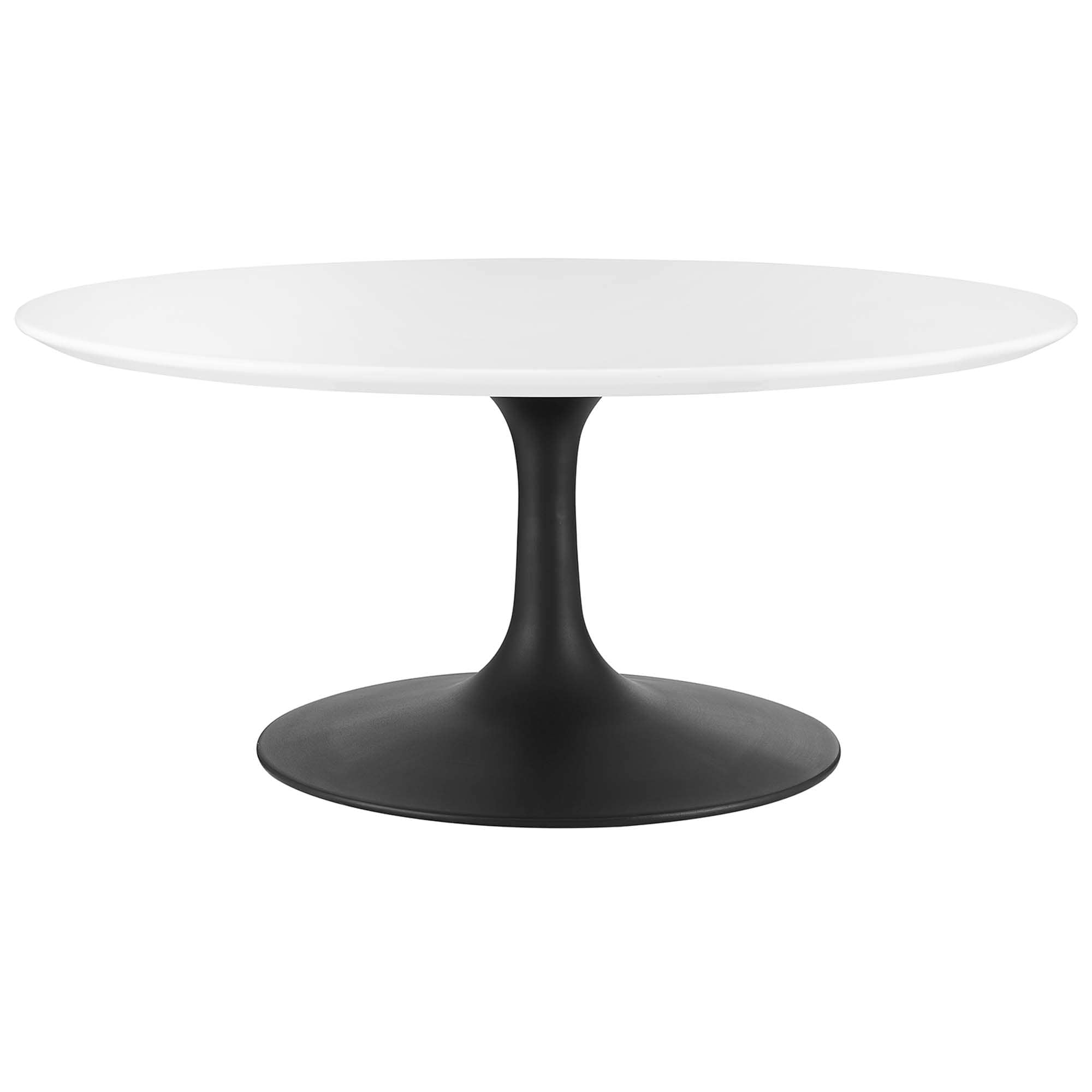  Lippa 36-in Round Coffee Table in Black White