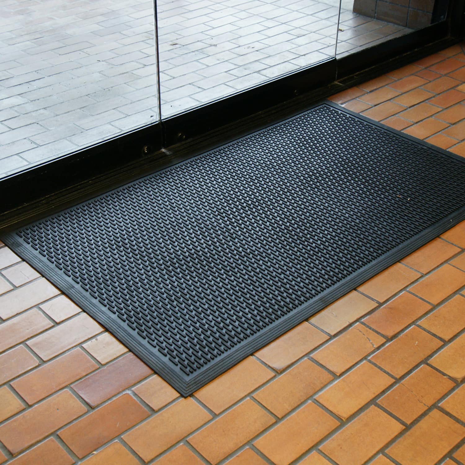 Rubber Door Mat Outdoor Doormat Entrance Floor Mat Rectangular Go