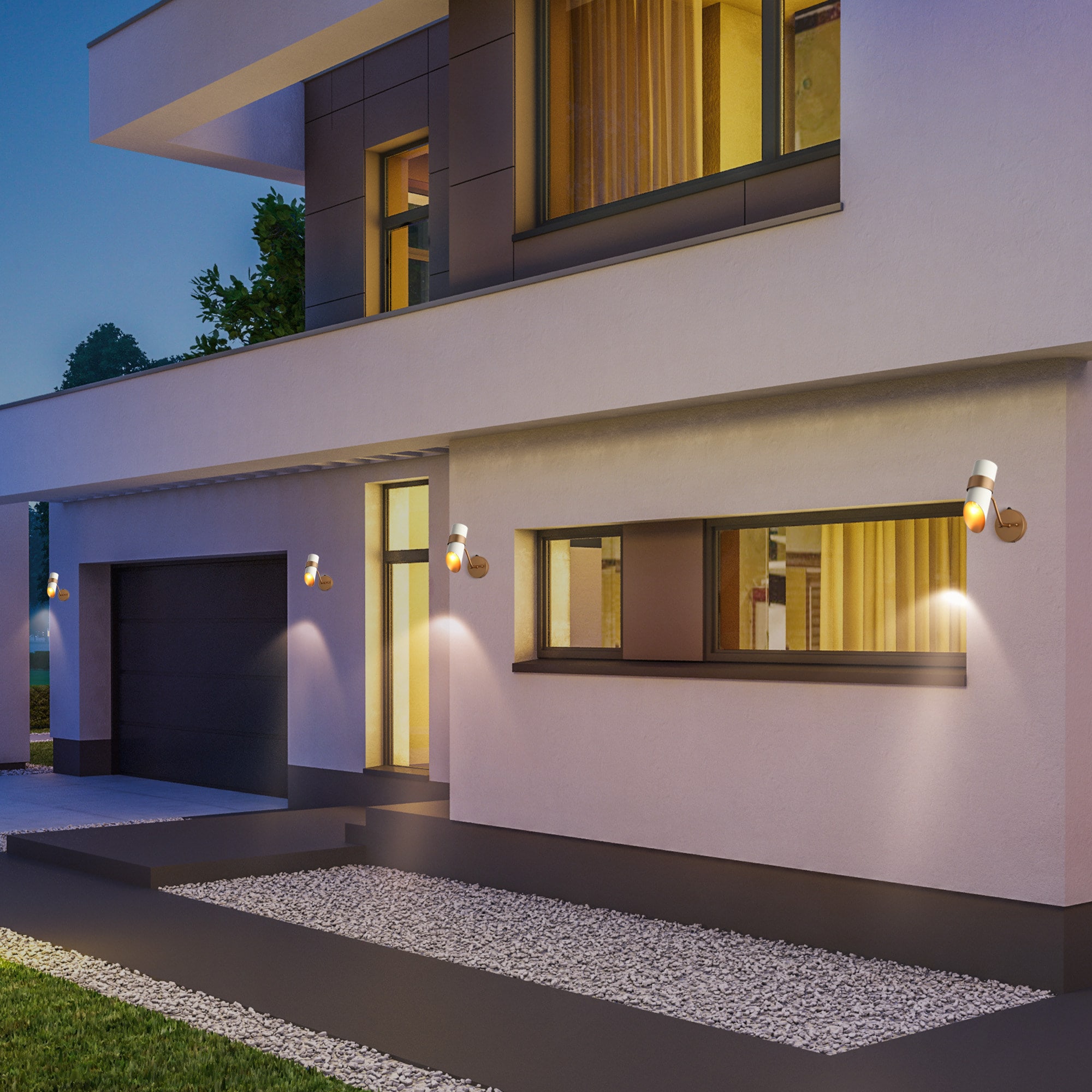 LNC HL506201WG Outdoor-Wall-Lighting - View #3