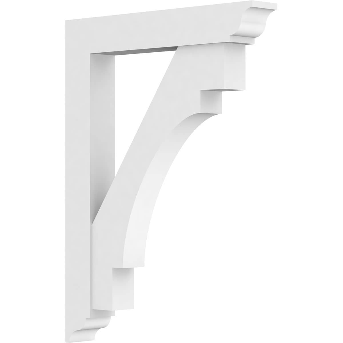 Ekena Millwork BKTP03X24X32MRC01 Standard MercedGrade 3-in x 24-in x 32-in Off-white PVC Standard bracket