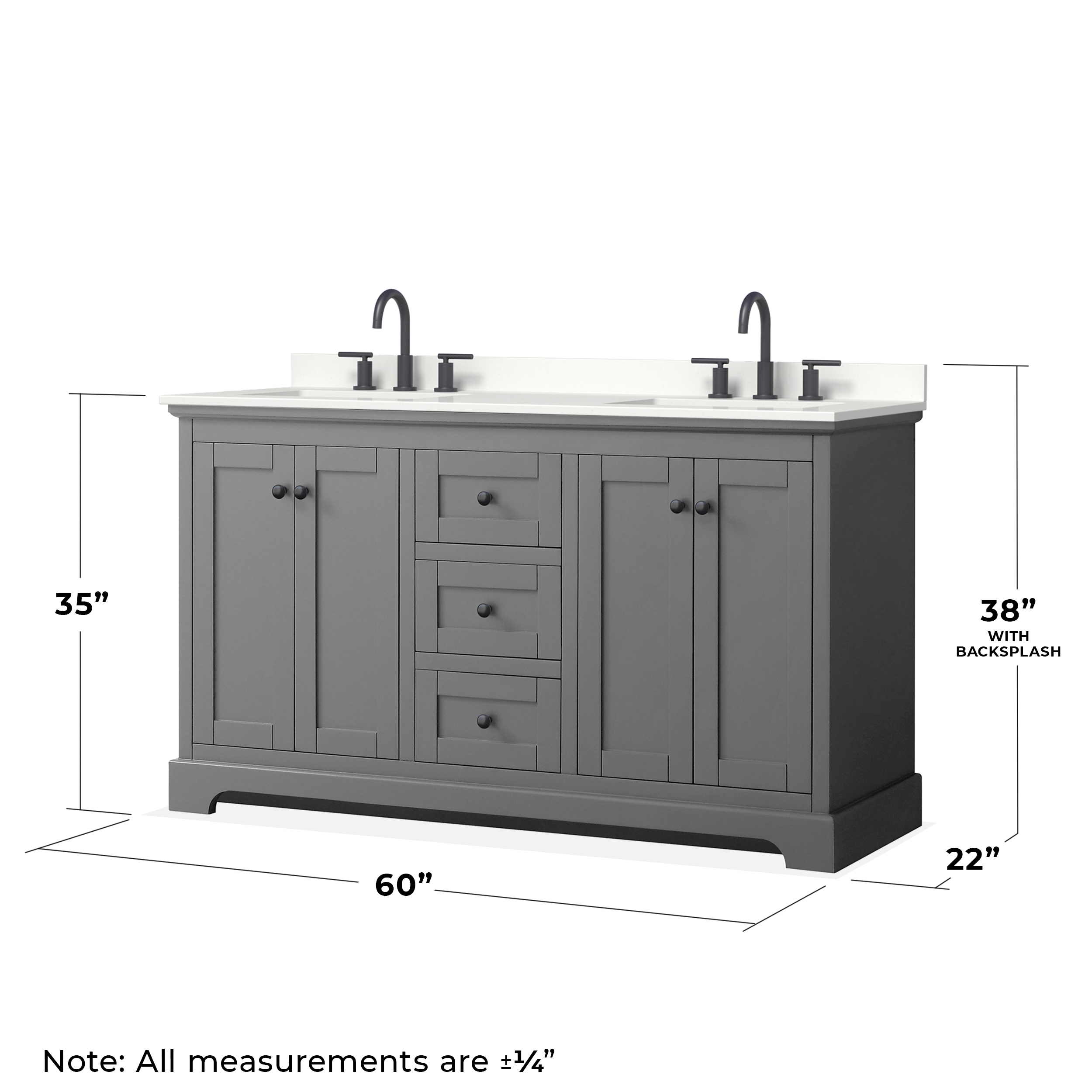 Wyndham Collection WCV232360DGBWQUS3M58 Bath-Vanity-Combo - View #6