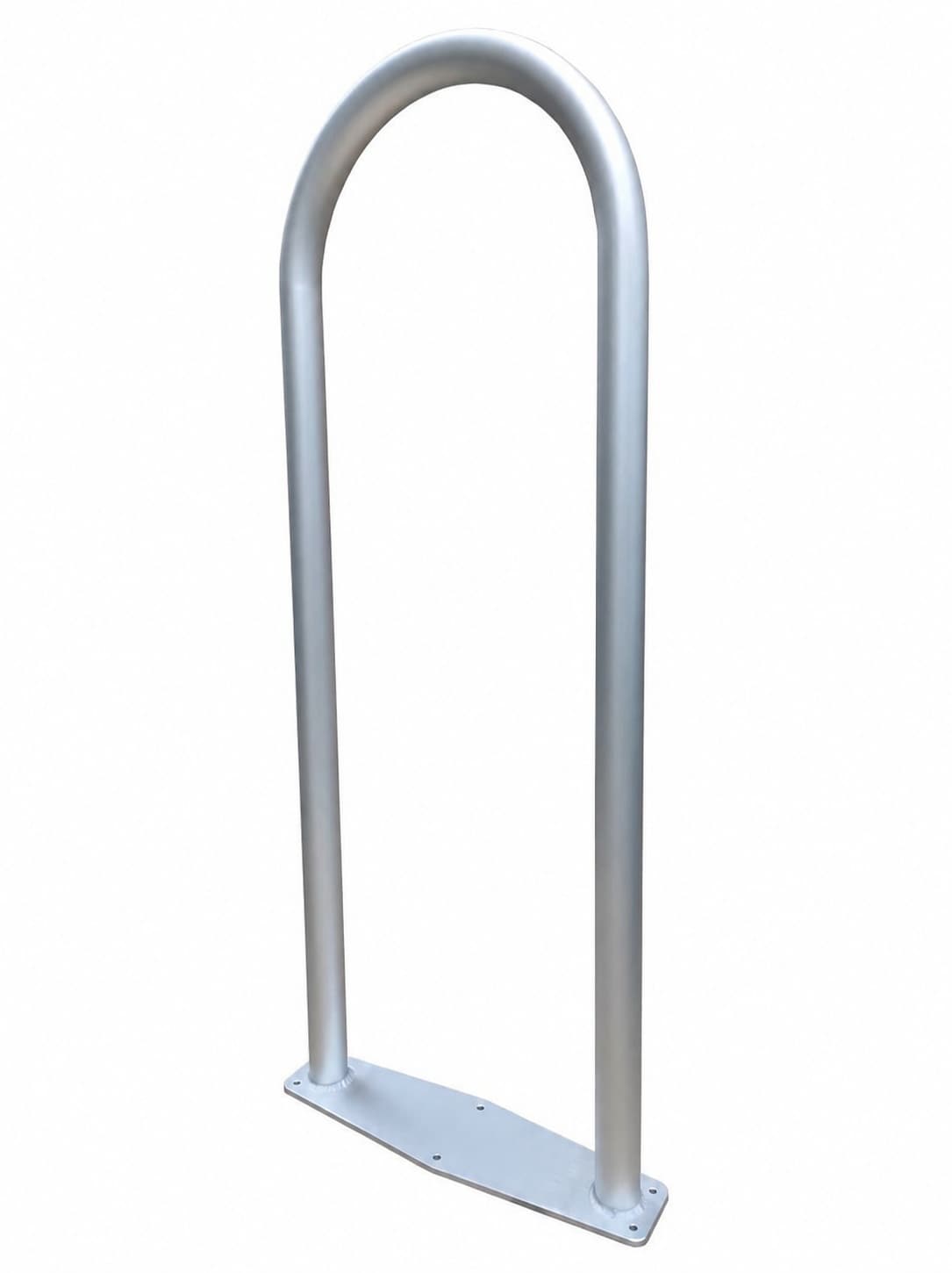Aoibox  36 in H x 13 in W Aluminum Grab Handrail with 0 25 in Solid Base Plate for Marine Docks Boats Pools