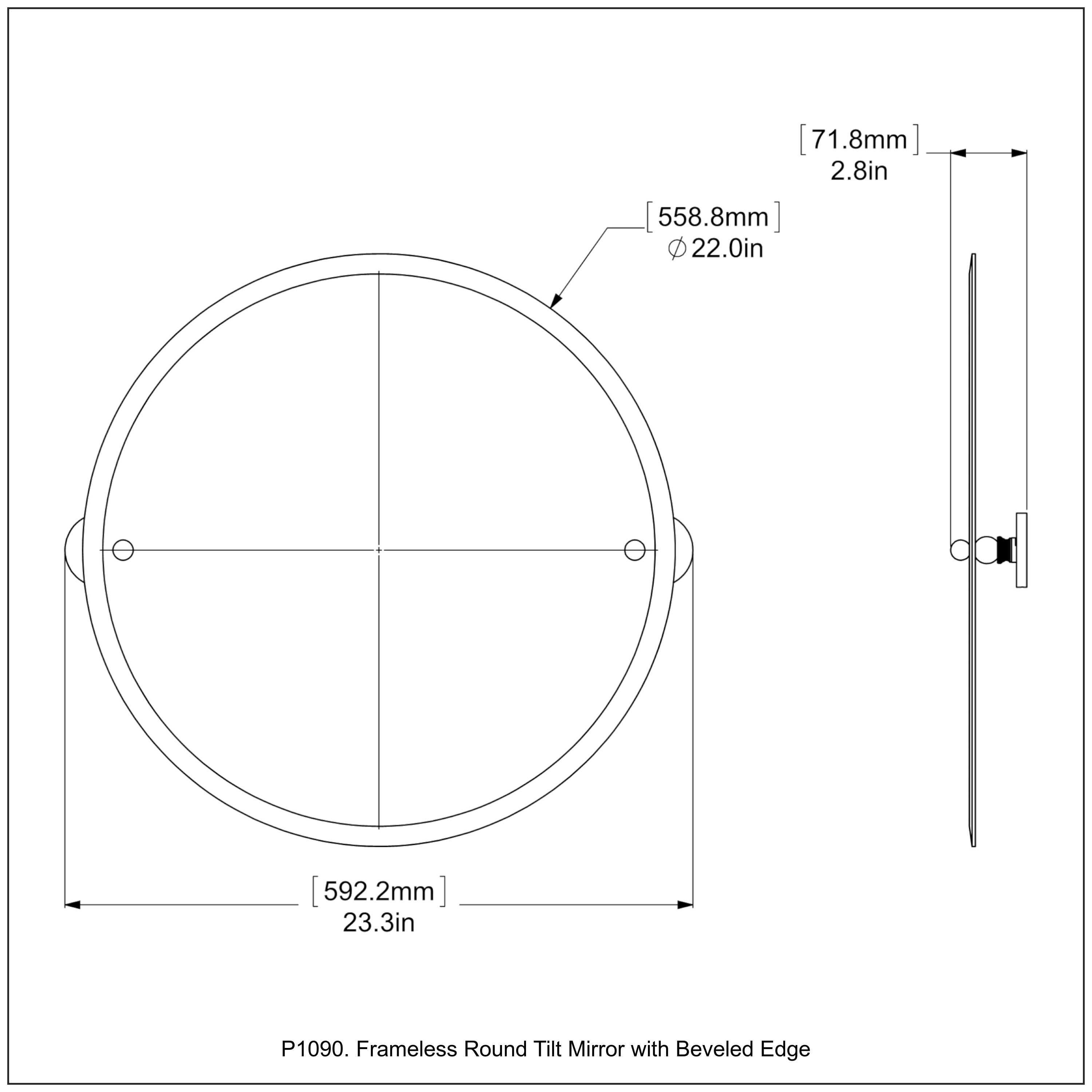 Allied Brass P1090-PEW Framed-Bath-Mirrors - View #3