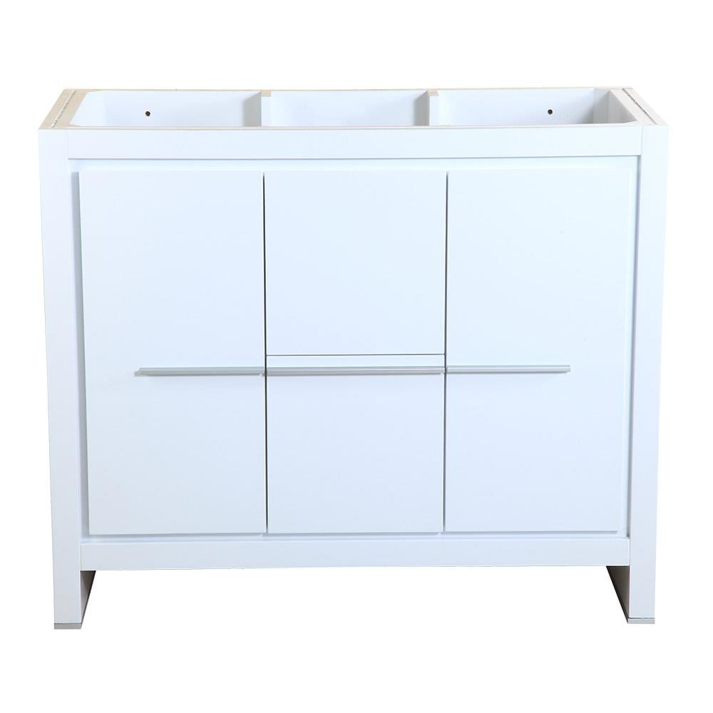 Fresca FCB8140WH Allier 40-in White Bathroom Vanity Base Cabinet without Top