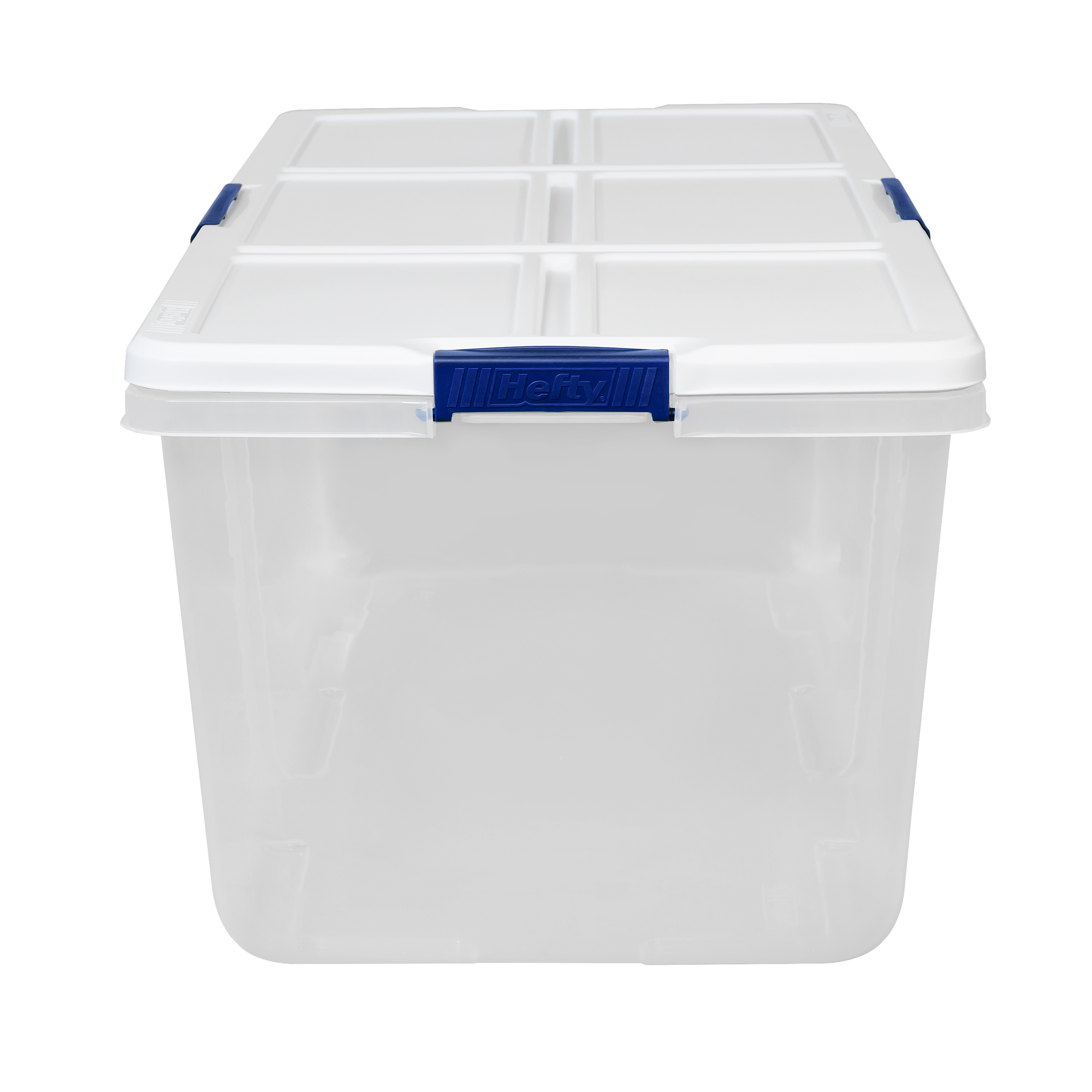 Large Big Plastic Storage Clear Box Strong Stackable Container with Locking Lid 