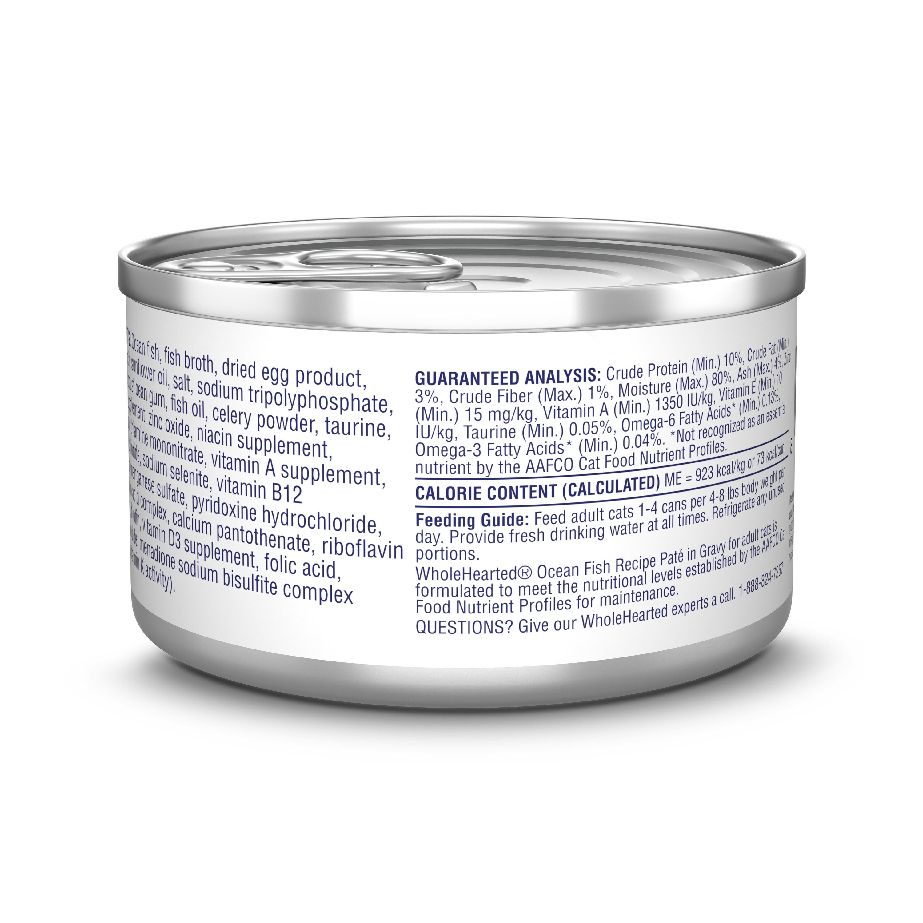 WholeHearted Grain Free Ocean Fish Recipe Pate Adult Wet Cat Food