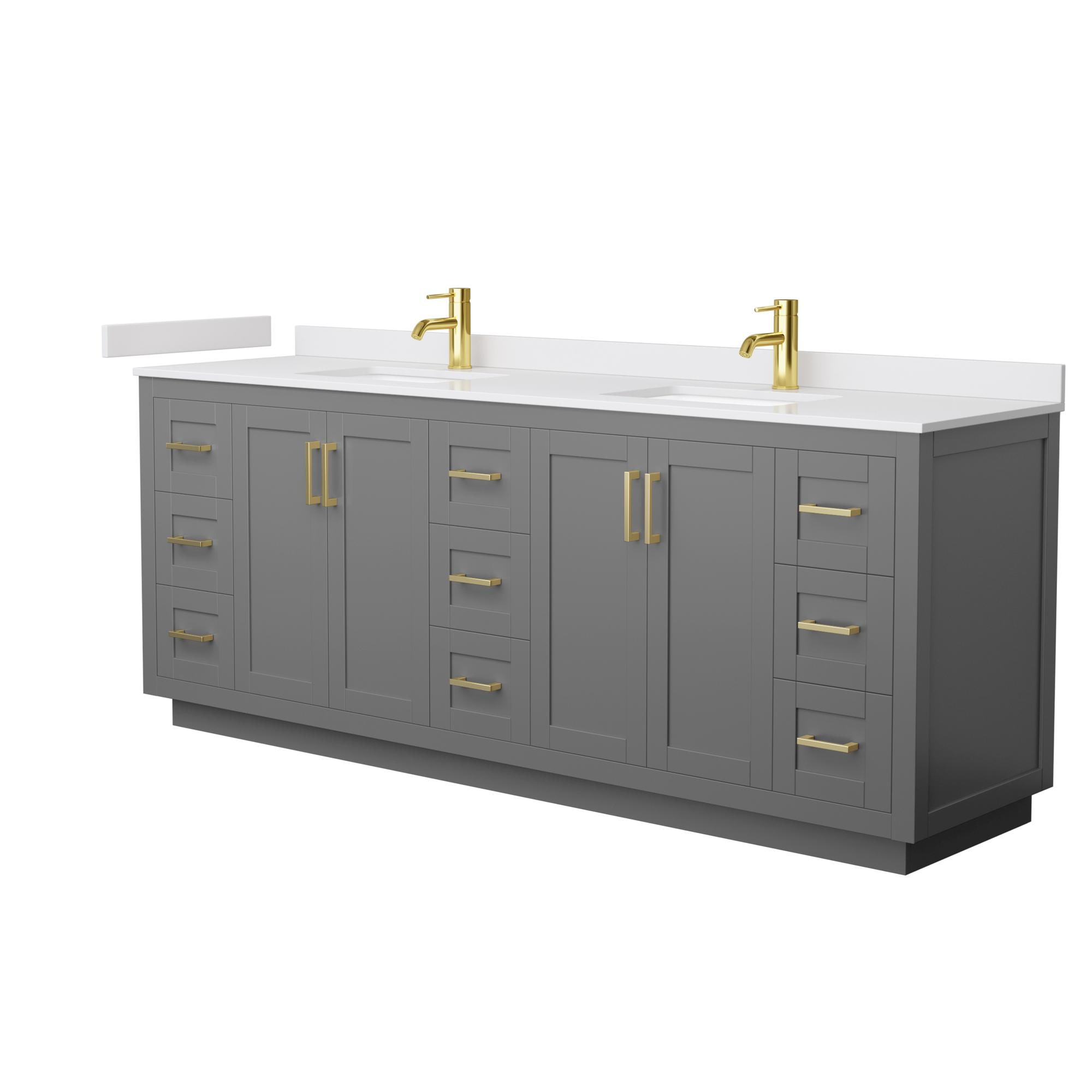 Wyndham Collection WCF292984DGGWCUNSMXX Bath-Vanity-Combo - View #2