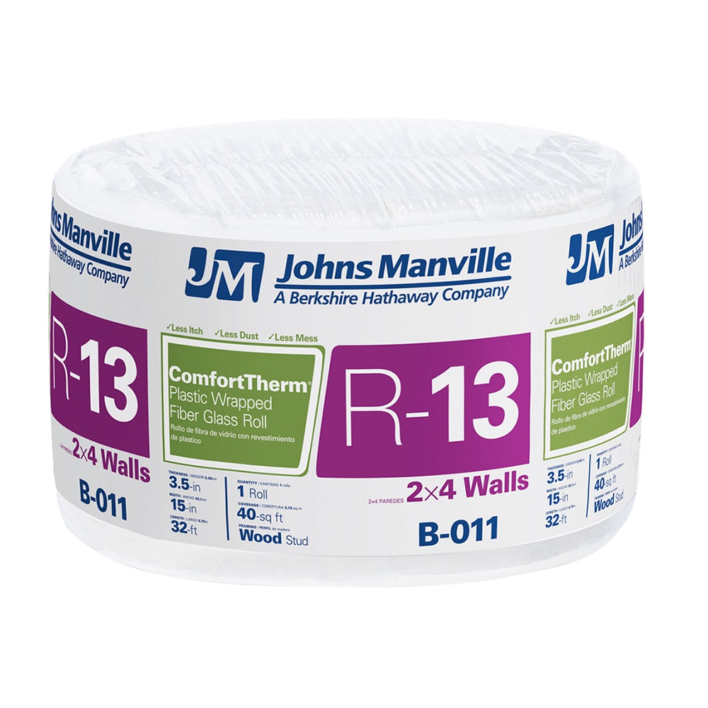 R13 3 1/2 in x 16 in x 96 in Johns Manville ComfortTherm Poly-Encapsulated  Formaldehyde-Free Fiberglass Insulation at Capitol Building Supply, Inc.