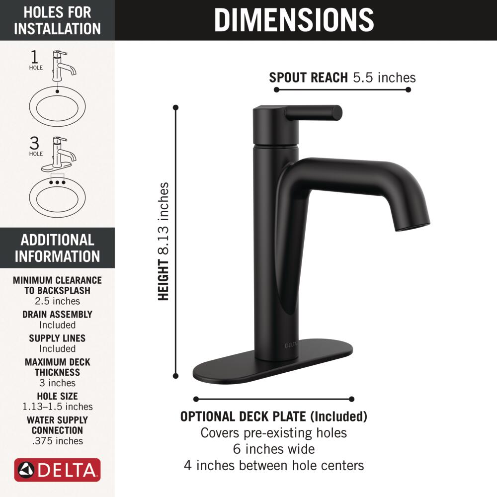 Delta 15849LF-BL Lavatory-Faucets - View #5