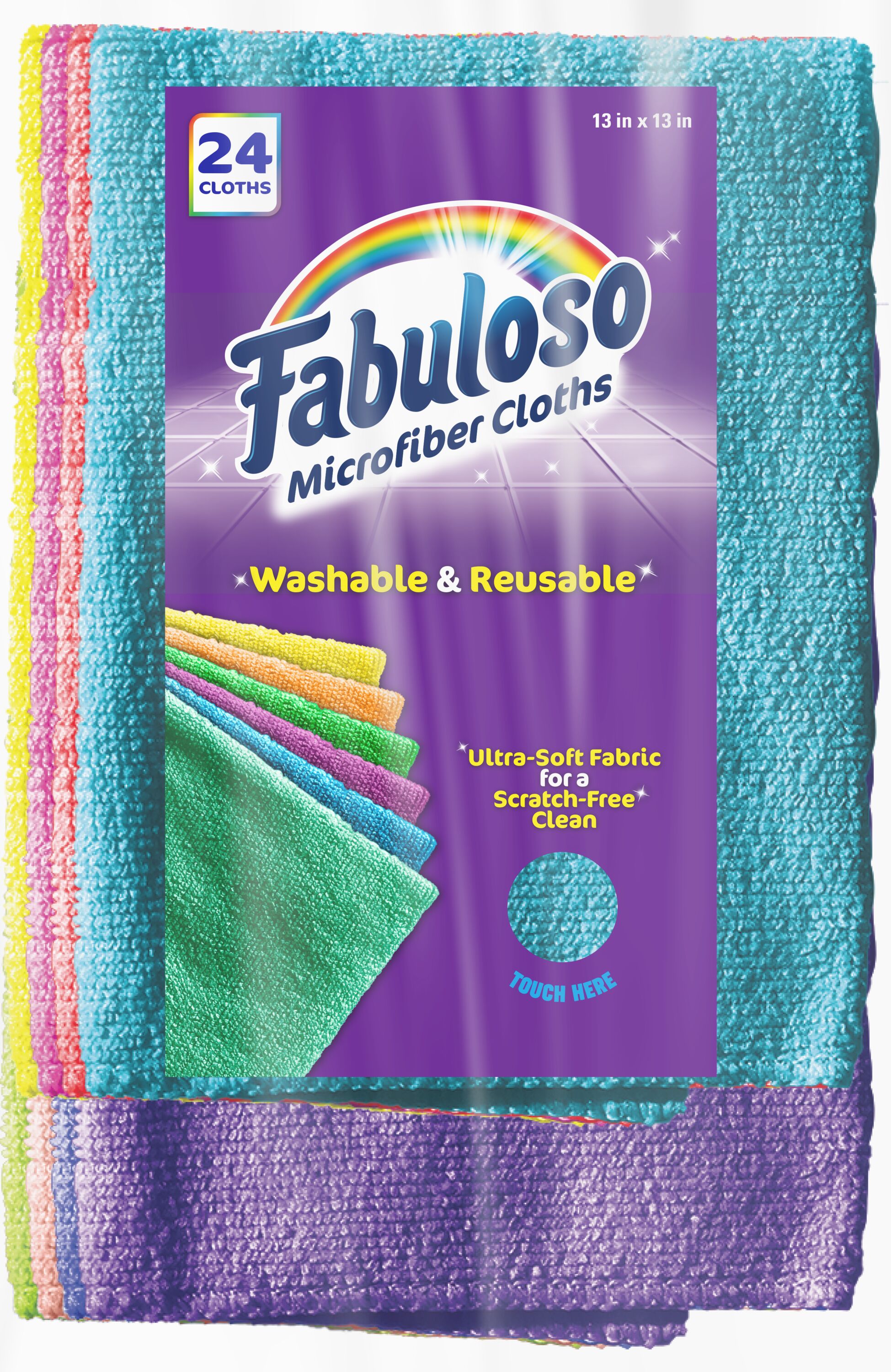 Fabuloso Fab 24-Pack Microfiber Cloth in the Cleaning Cloths