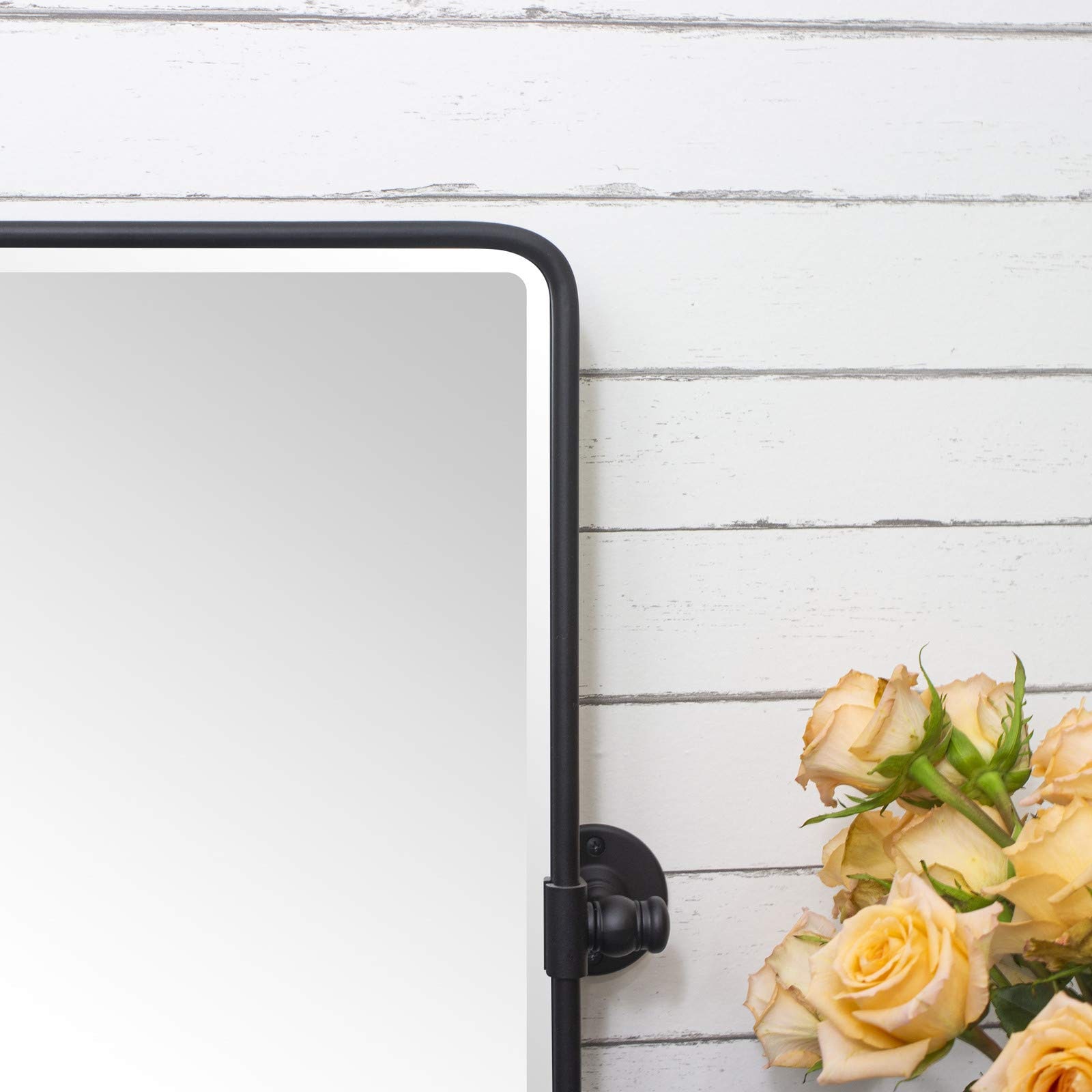 Matte Black Metal Framed Rectangular Bathroom Vanity Mirror 20 x 30