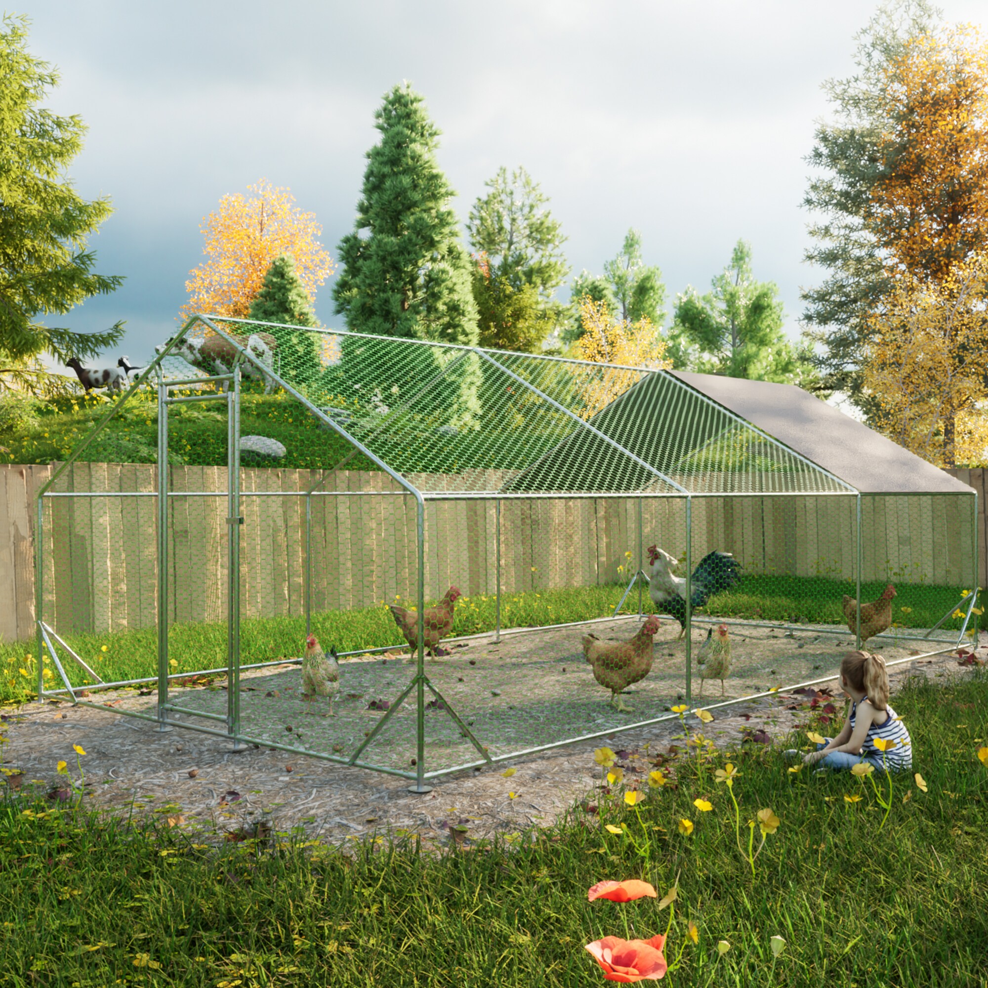 Kahomvis CX-QPW1-940 Chicken-Coops-Rabbit-Hutches - View #4