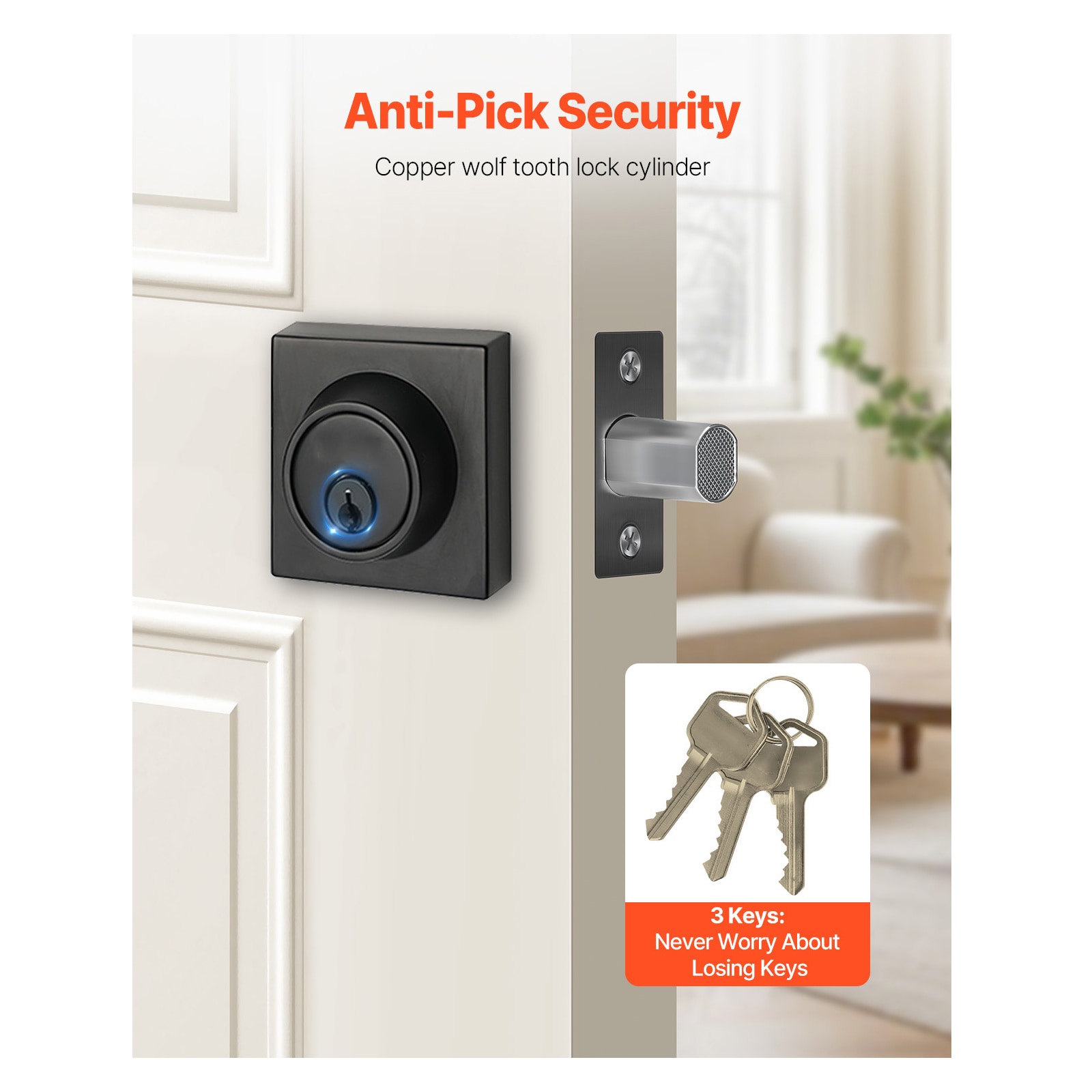 Mecale YAS-B969KV Door-Deadbolts - View #4