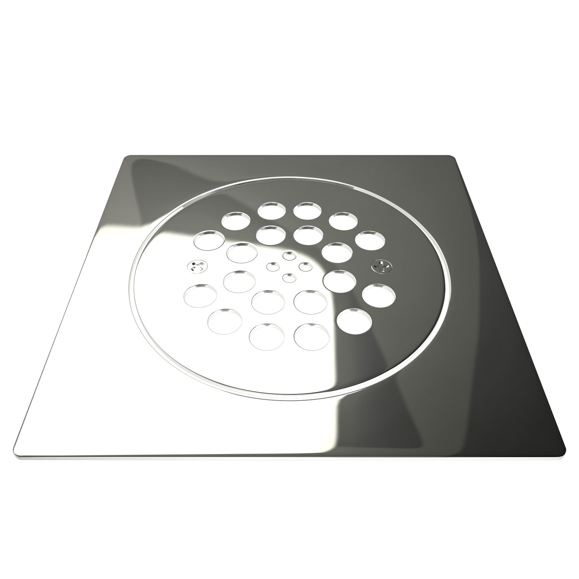 Tile Redi Dp-Pc-Set Drain Plate Set,2-Piece,polished Chrome