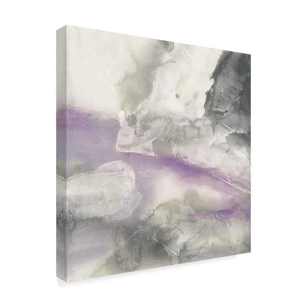 Trademark Fine Art WAP05884-C1414GG Shades Of Amethyst Ii Chris Paschke Natural Wood Wood Framed 14-Inches H x 14-Inches W Abstract Canvas Print